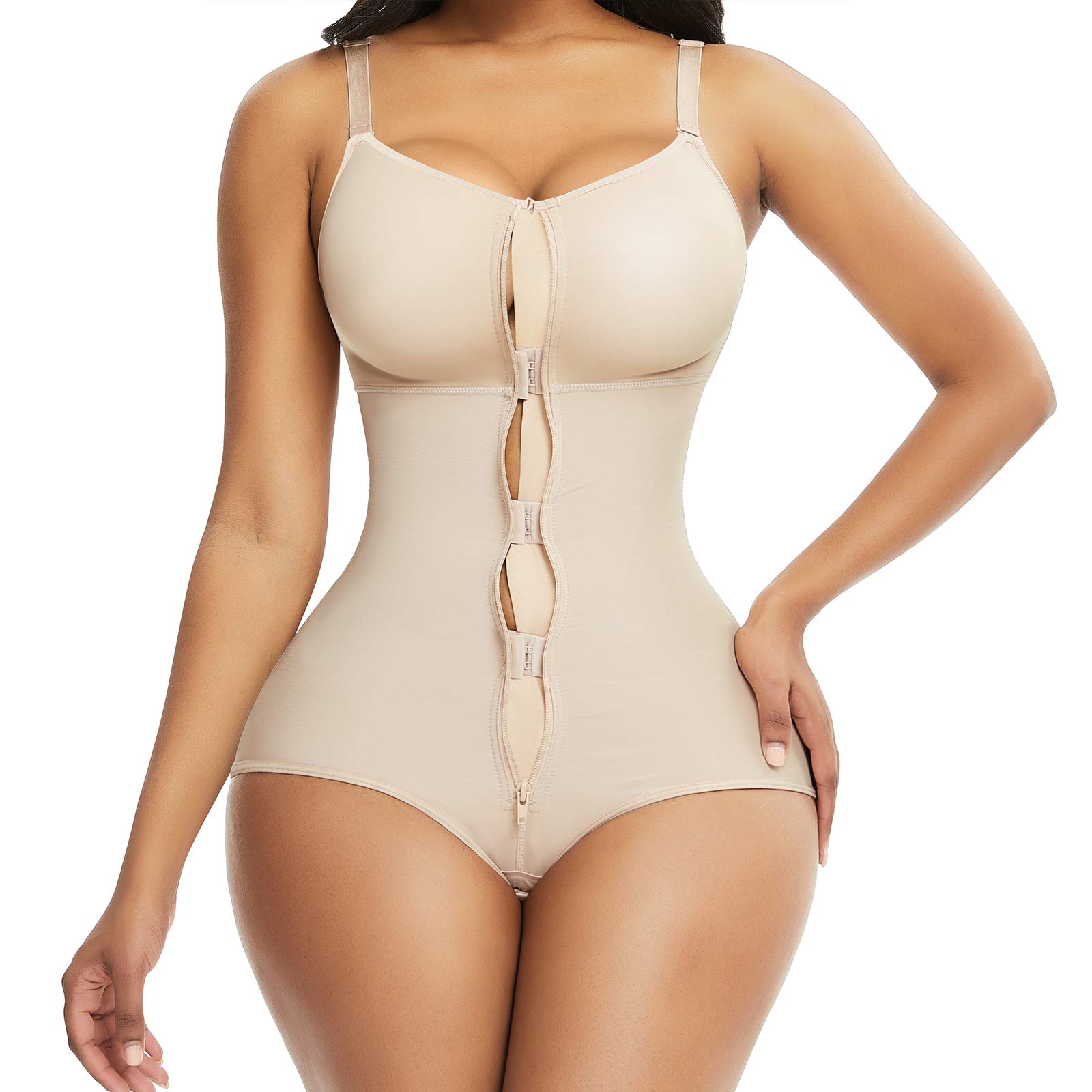 Plus Size Shapewear Bodysuit - Beige 4XL-image-e527c0c8-f3df-42de-9348-60586f55e12e-108102