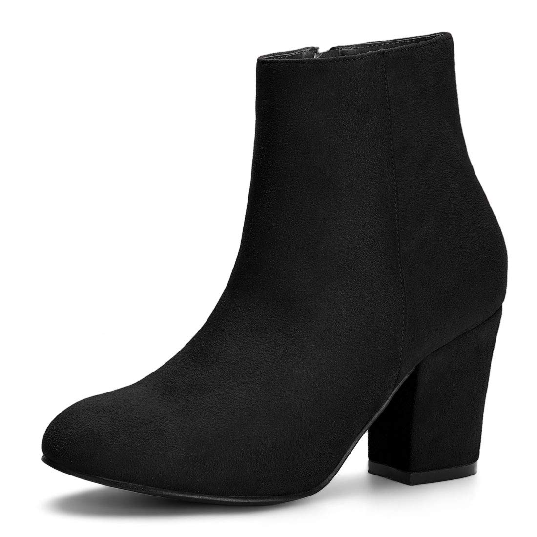 Women's Chunky Heel Ankle Boots - Black UK 5-image-bea27d79-8c21-4acb-b8aa-5e70027499bc-102981