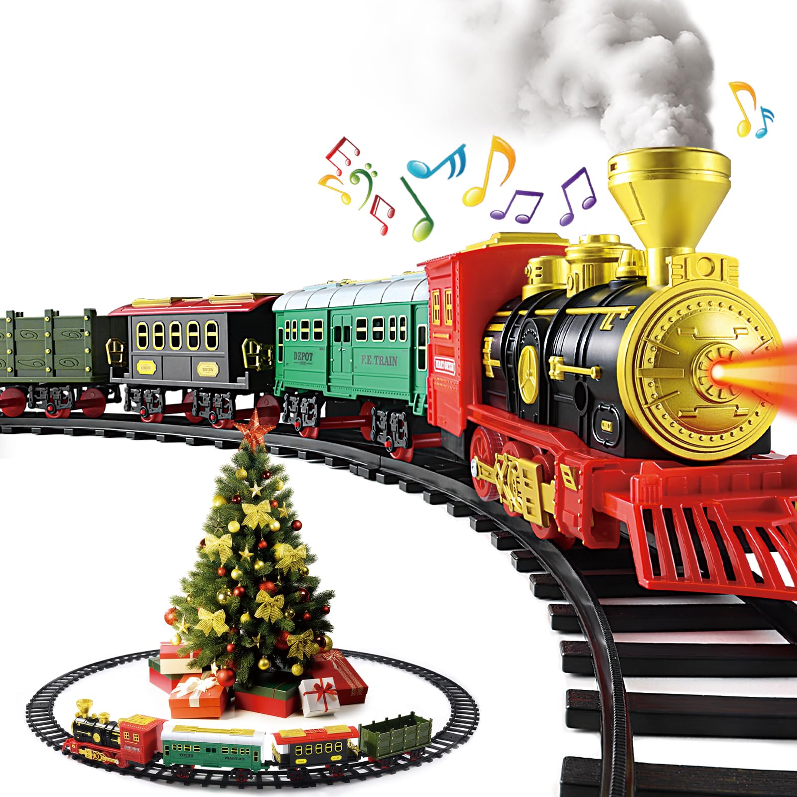 Vintage Steam Train Set with Lights & Sounds for Kids 3-8, Ideal Christmas Gift, Fun & Educational Toy-image-511e468e-e7d0-4c66-a932-9df73f0b6f84-79305
