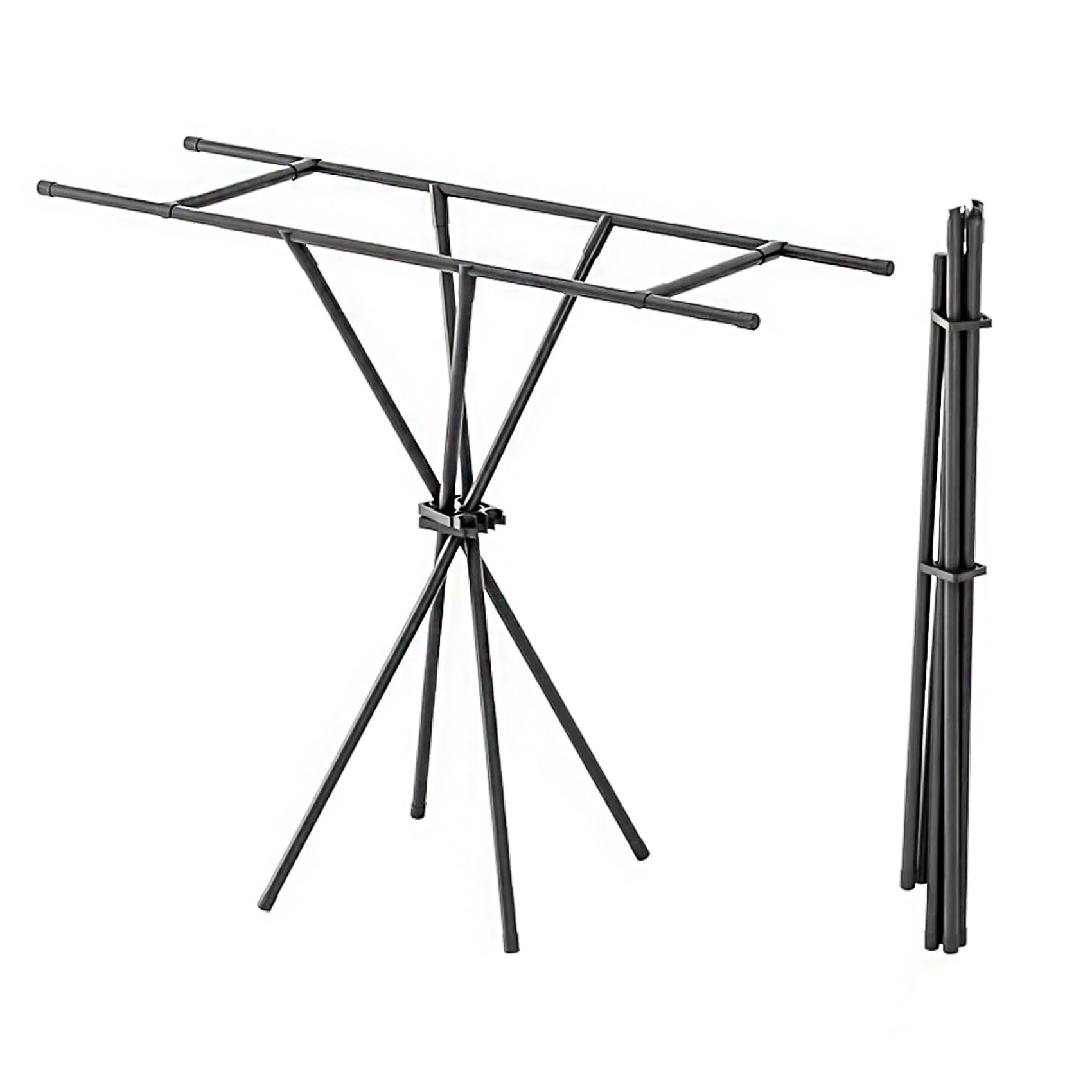 Foldable Metal Clothes Drying Rack - Indoor/Outdoor, Space-Saving Design, Ideal for Small Spaces-image-bdd75b02-d61c-4d63-8ff6-3268b2706989-34981