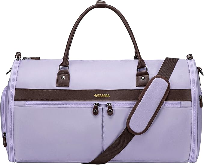 2-in-1 Garment Bag Duffle with Shoe Compartment - Purple WTGB01-image-a5cc2f57-6e78-41cb-be6b-919761fb48c3-82825