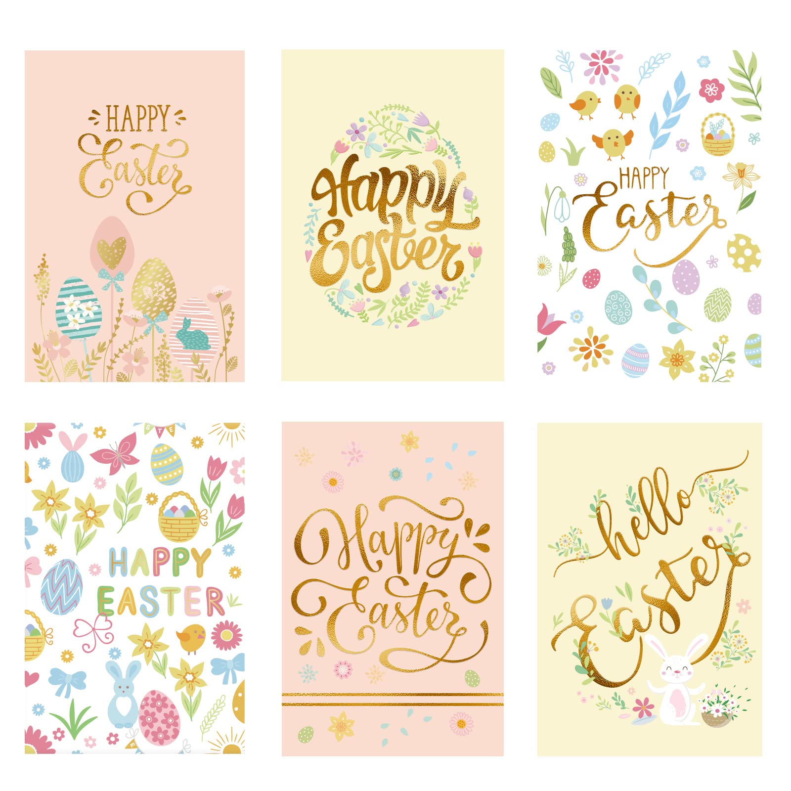 36 Pack Easter Cards Kit with Gold Foil Envelopes - Perfect for Classroom Exchange & Easter Parties-image-b2b81f9f-297f-40f6-a945-f13ee6af2659-66719