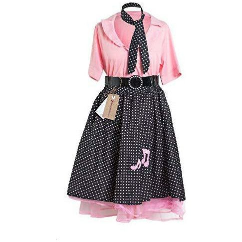 1950'S Rock And Roll Ladies Fancy Dress Costume By Emma'S Wardrobe - Incl