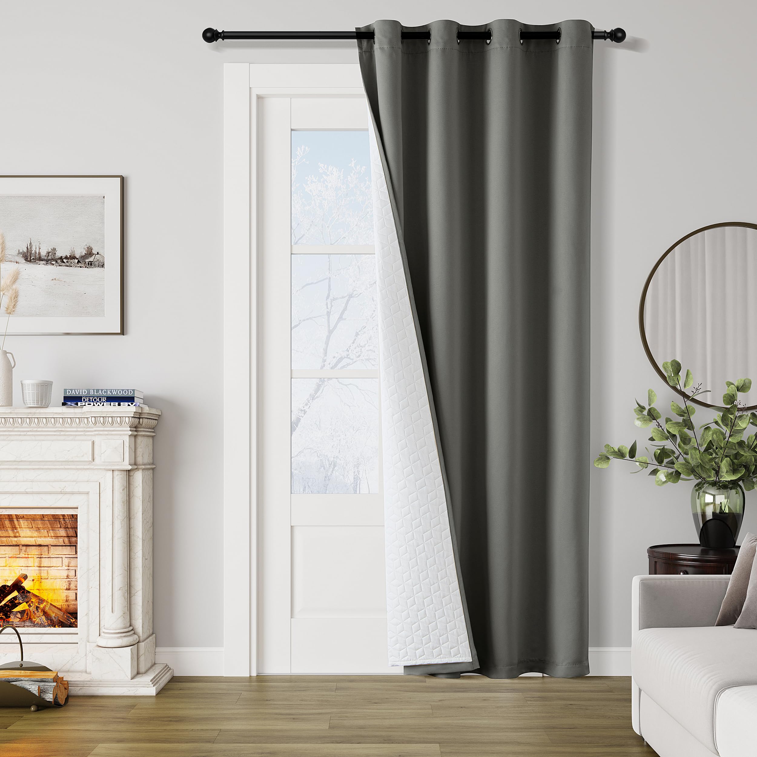Thermal Curtain Quilted Lined - Grey 52" x 96"-image-909758c6-59bc-493e-a65c-9ca0424192c2-120901