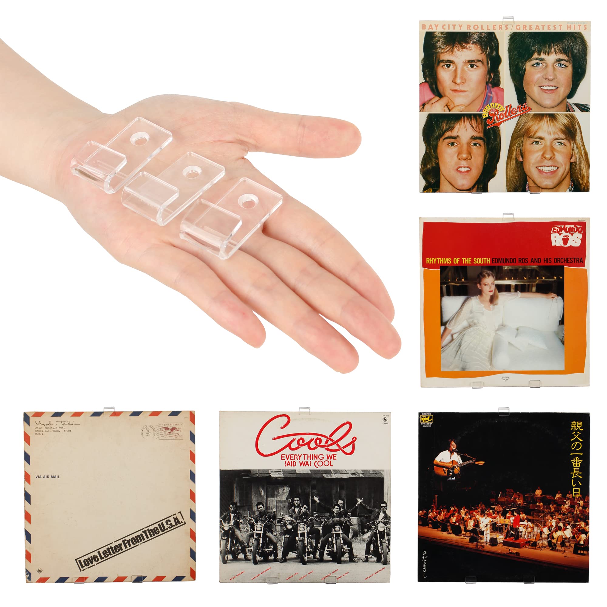Clear Vinyl Record Shelf Wall Mount 18 Pack - Stylish Acrylic Display for Vinyl, CDs, Books - Easy Access Organiser-image-e358263e-4cfa-4450-8251-ecf449714ebf-67865