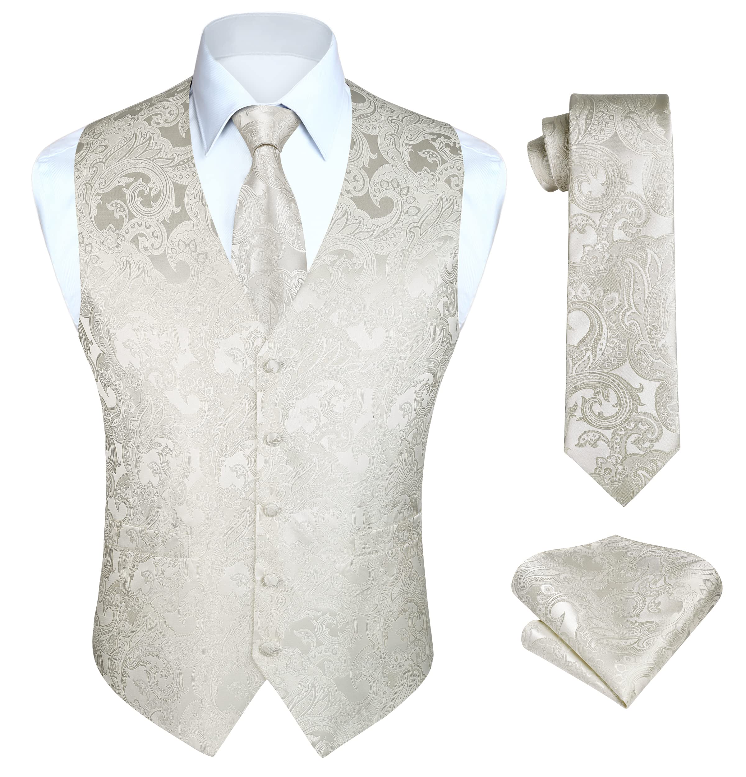 Men's Paisley Waistcoat Set - Beige 4XL-image-3889da23-e1ea-4bba-a808-f7ebfca3017f-105516