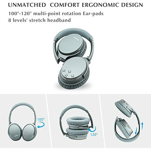 Srhythm NC35 Noise Cancelling Wireless Headphones Bluetooth 5.0