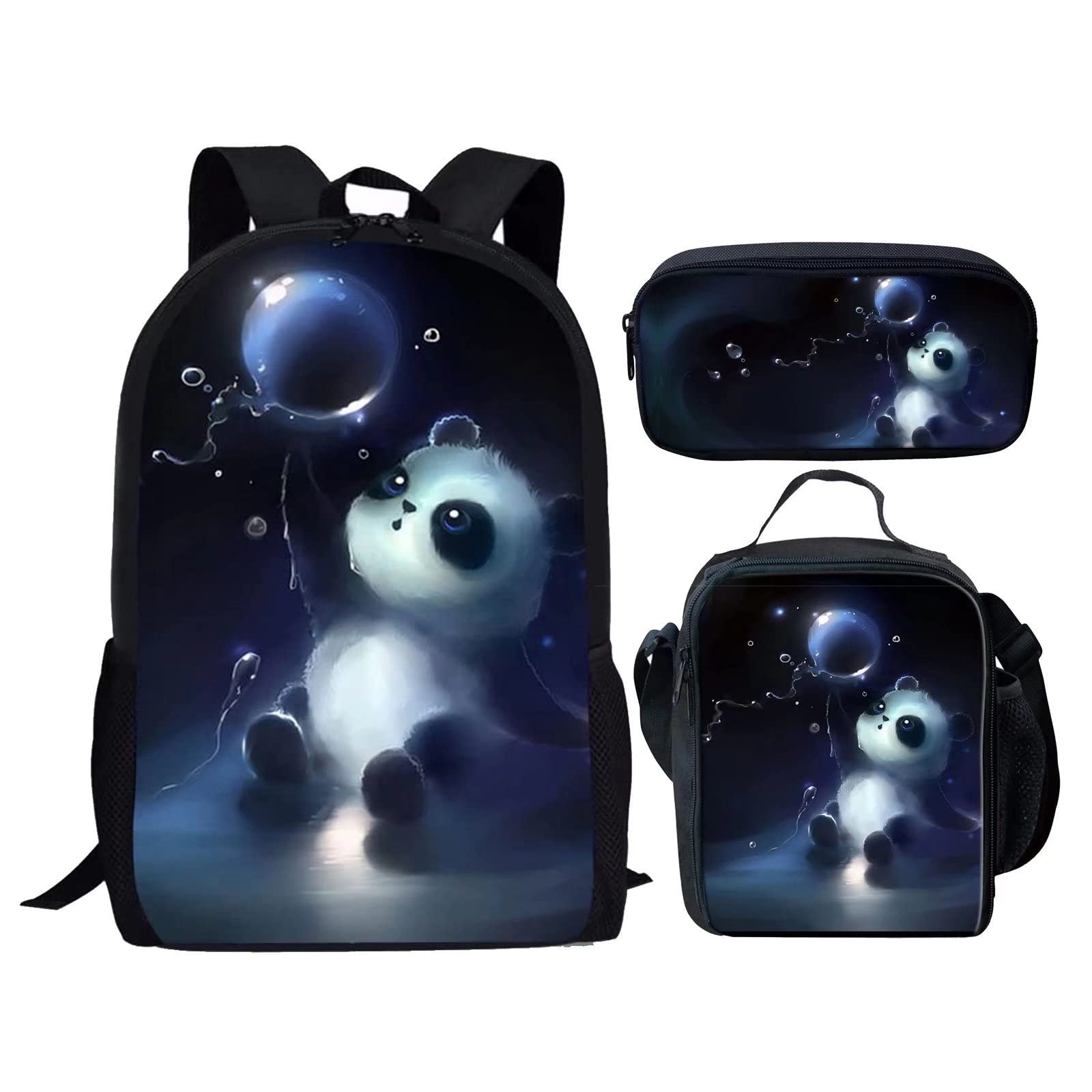3-in-1 Panda Backpack Set - Black/White-image-fb75c8d9-7cdf-4846-8865-18ffd12aaffb-92702
