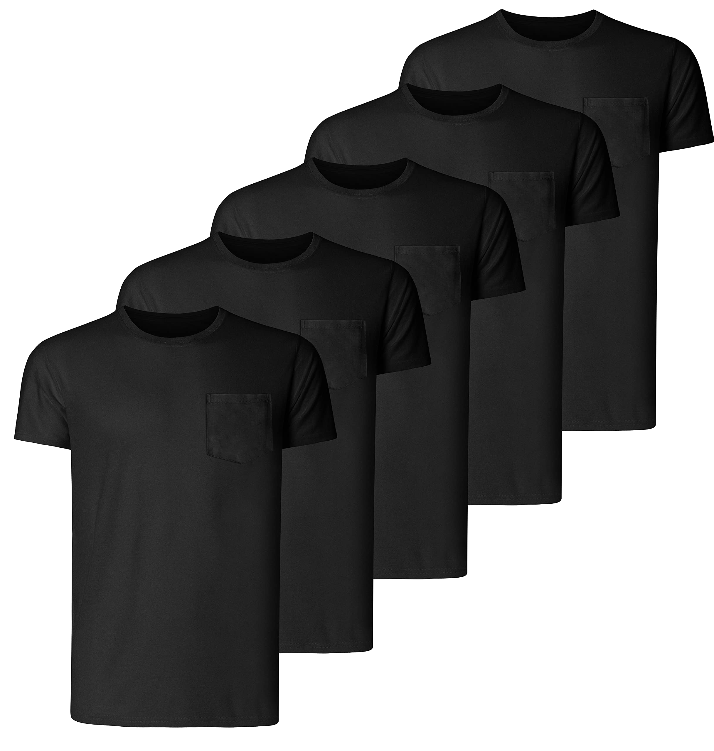 Men's Cotton T-Shirt 5 Pack - Black S-image-7c1ad924-714e-4af9-a23c-7b1bf194ebc6-116525