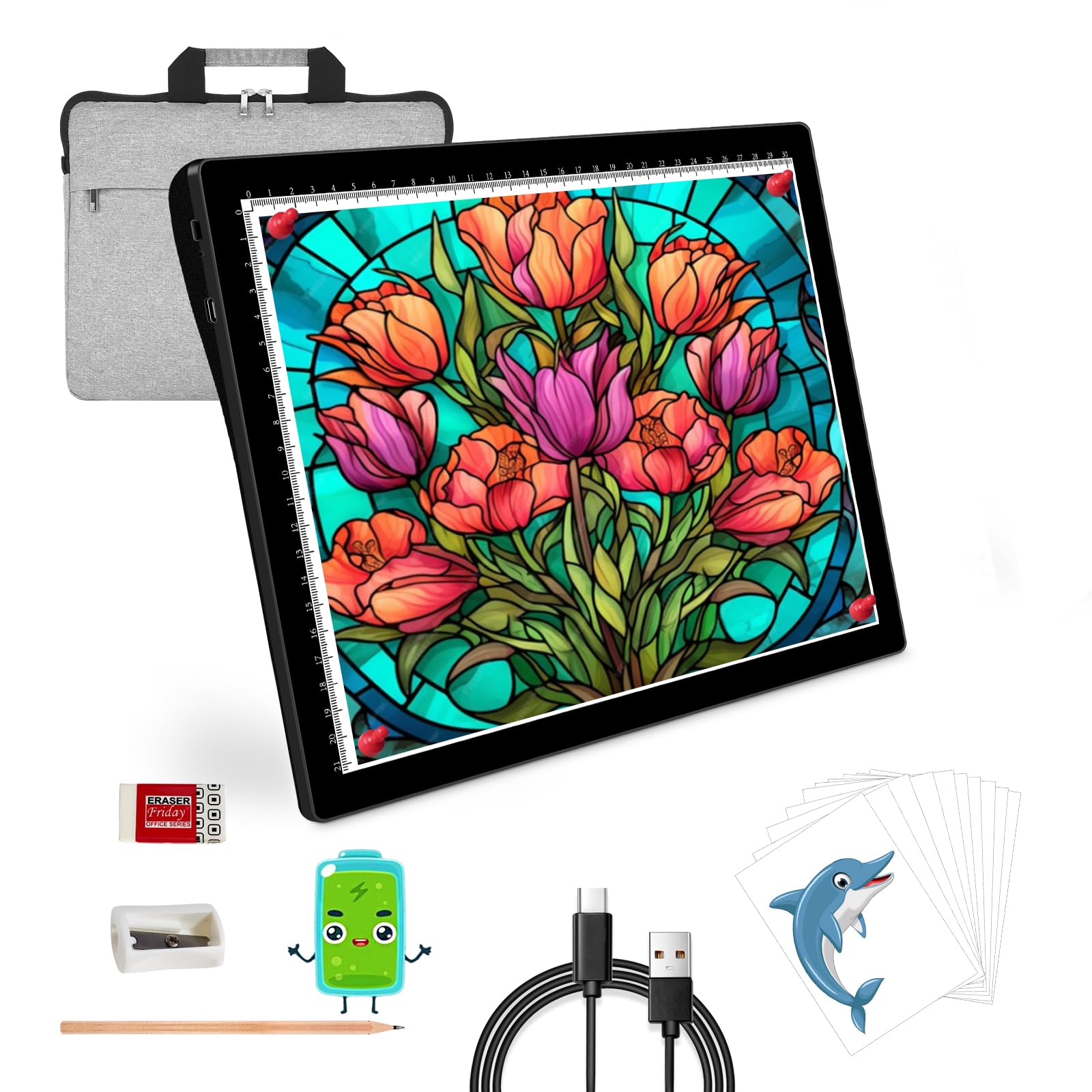 A4 Diamond Art Light Board Rechargeable Pad - Black A4-D26-Bag-image-38a4b26b-9489-4093-8d52-032262d1ab82-97406