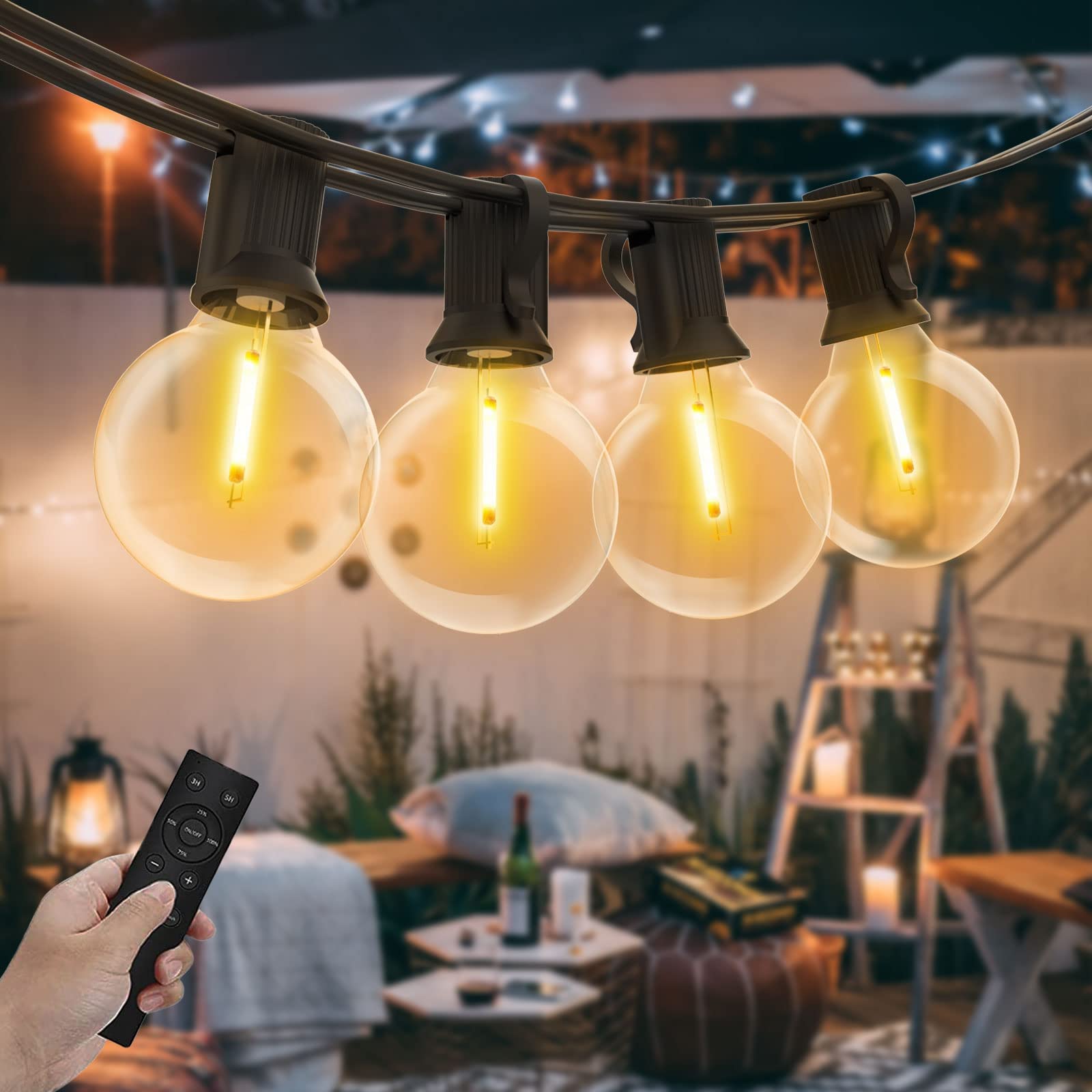 Dimmable G40 LED String Lights 100FT - Warm White G40-dimmable 100FT-image-eb598326-3e21-4bbf-90b3-ea493badf91c-114193
