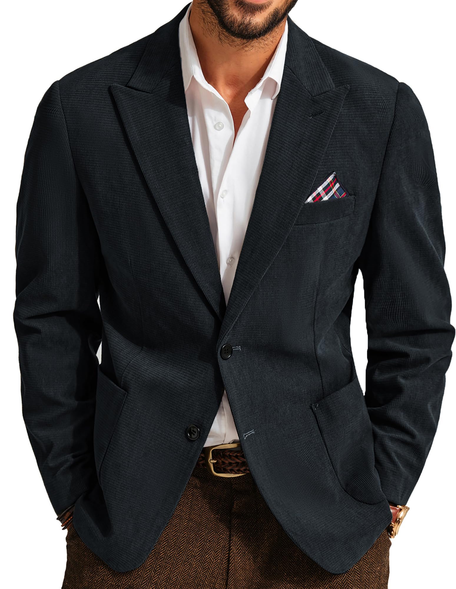 Men's Corduroy Blazer - Dark Grey S-image-9d7c0e10-9b47-4dca-97b1-d6a63f0d2ccd-116883