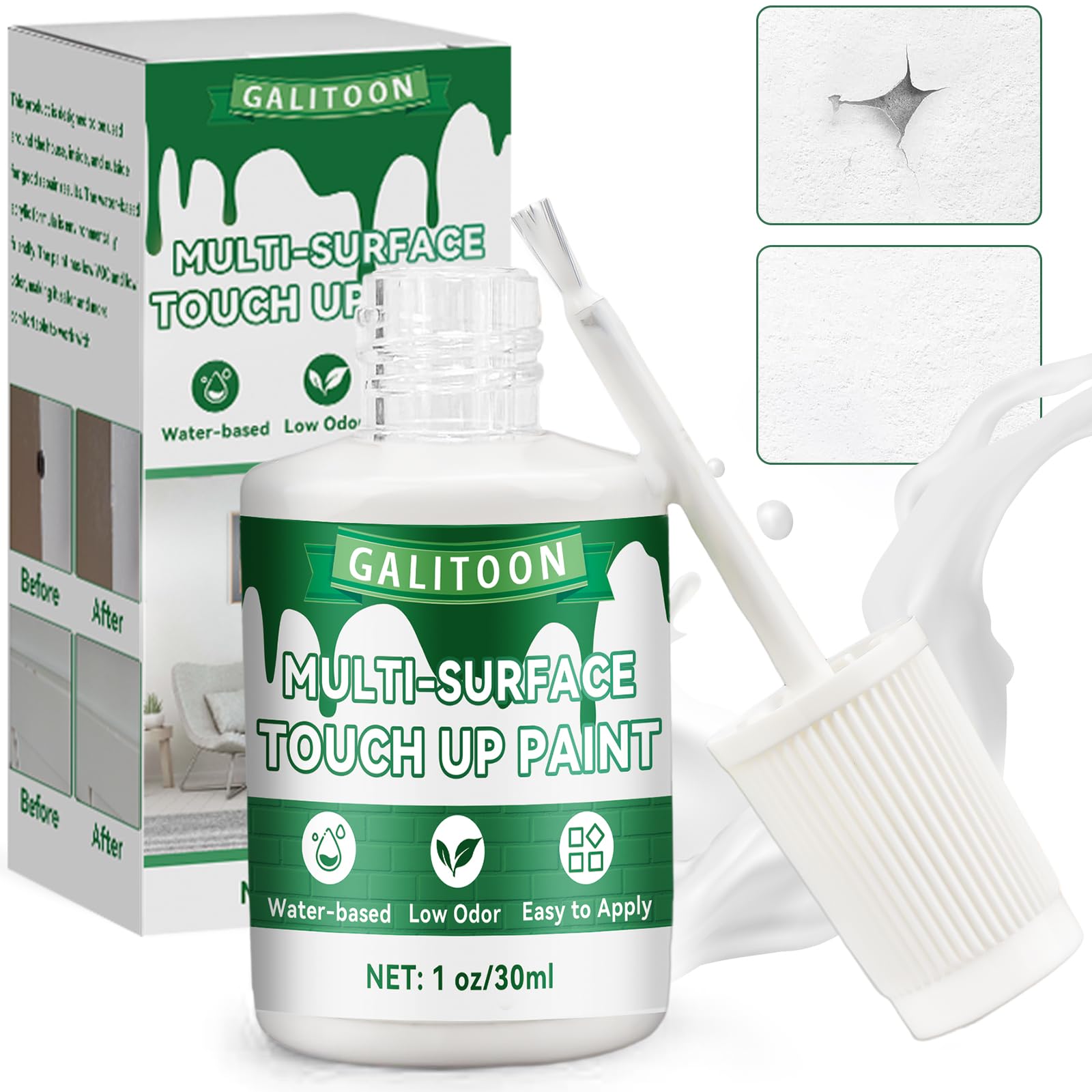 Paint Touch Up Paint Pen, Paint for Walls, Bath White White White 30ML-image-04e0183a-1877-495f-9a56-c76d7686d13b-52925