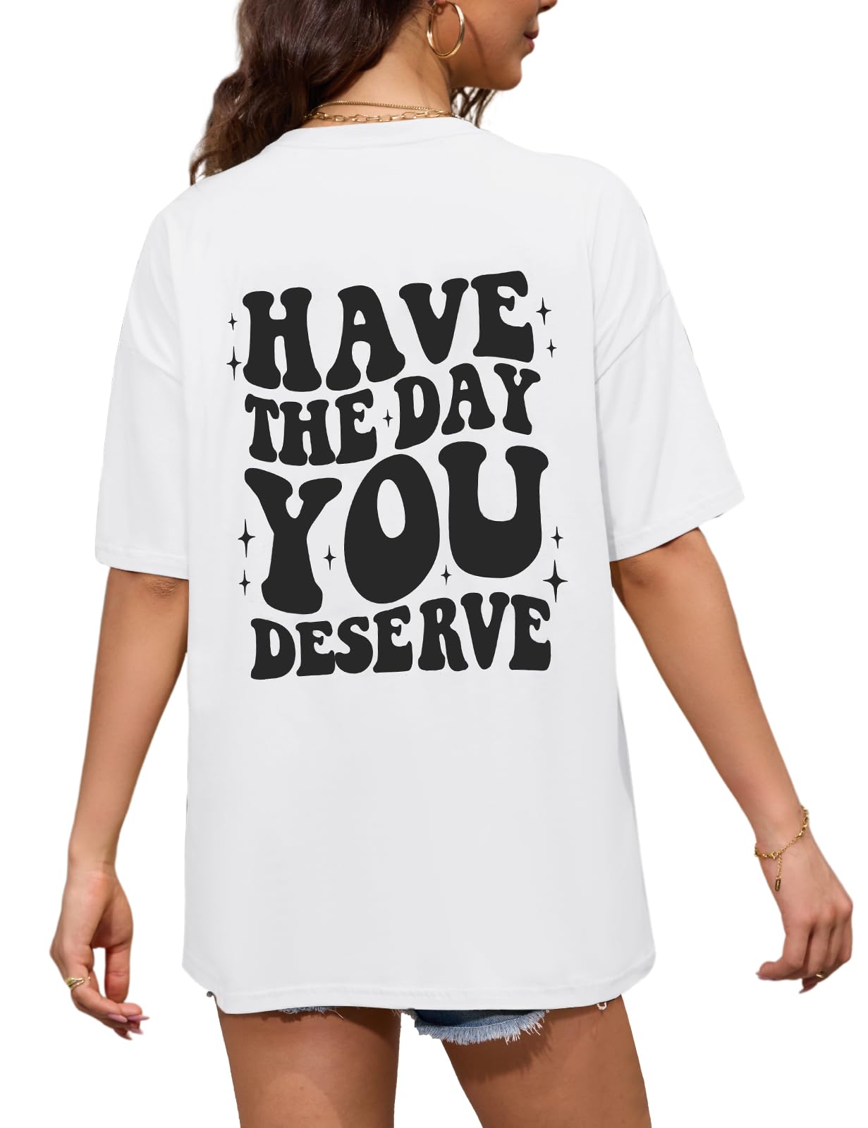 TOMEEK Womens Tops Half Sleeve Oversized T Shirts for Women White,-image-e7dbb239-9c3a-4464-a5f9-80348bbf3450-54668