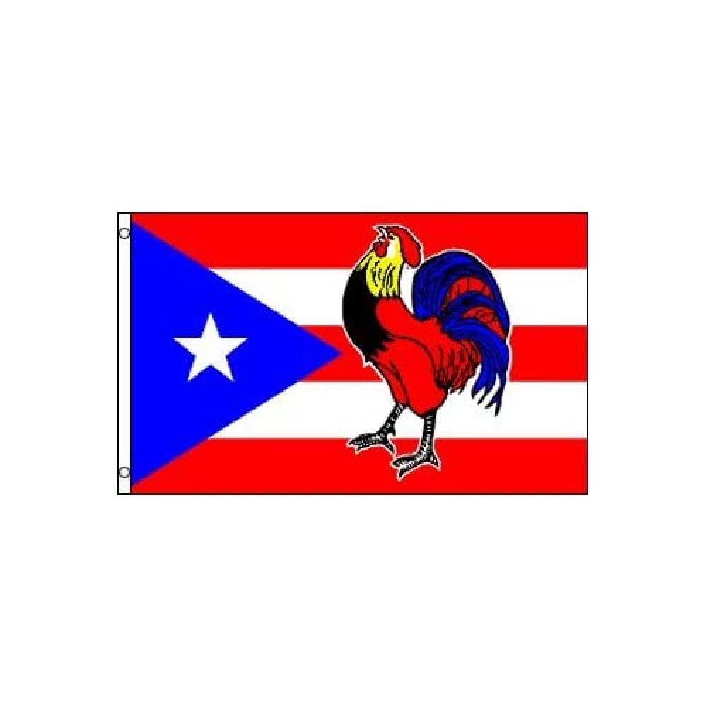 AZ FLAG - Puerto Rico Cock Flag - Ft - 3x5 100D 3' x 5' 150x90 Cm-image-0a1da6df-ac98-4661-85f3-57990169e748-56746
