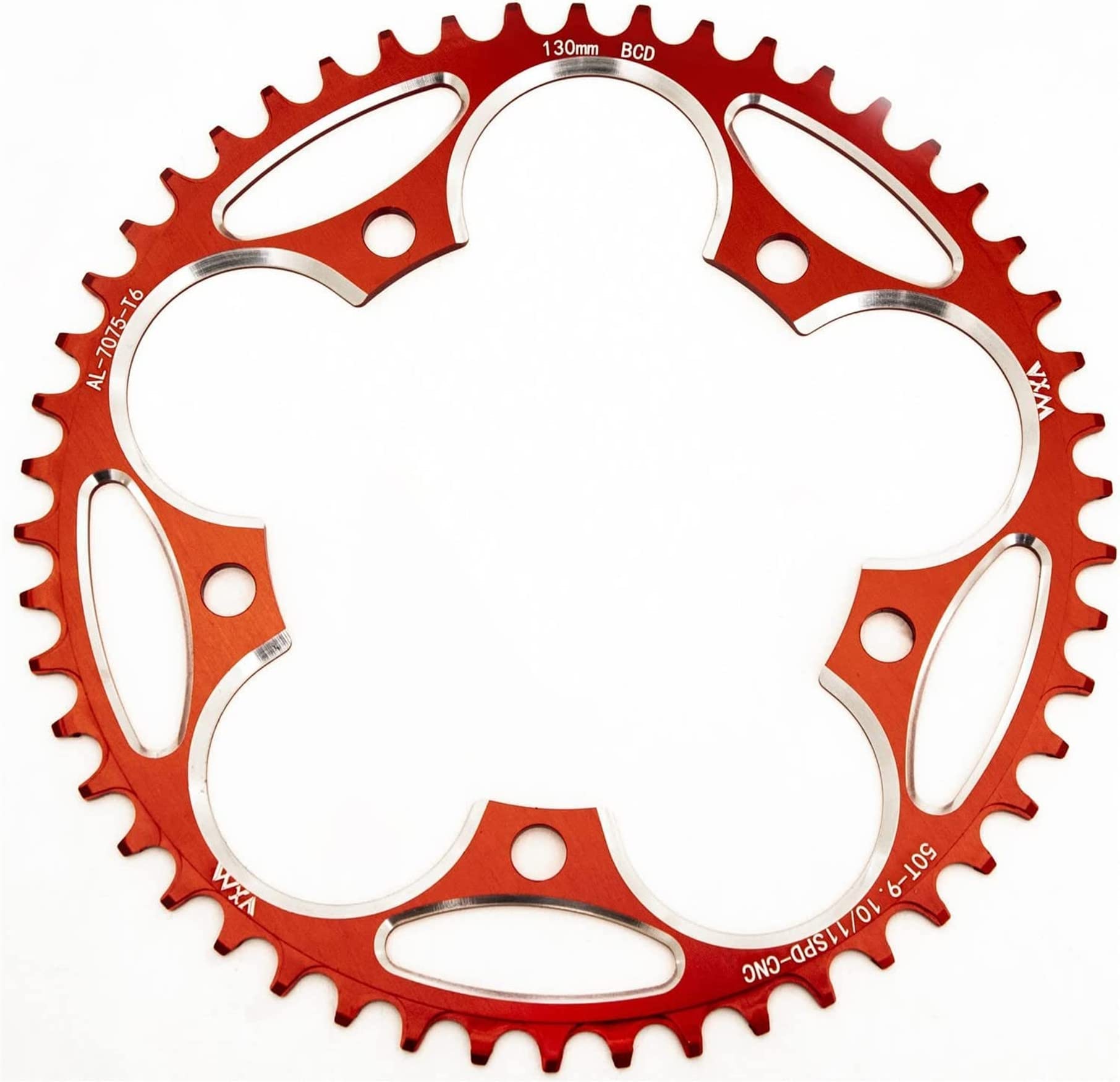 Narrow-Wide Chainring CNC 130BCD - Red 58T-image-f76dfa0a-bc99-496b-89f4-f0a3e12c0dbd-110515