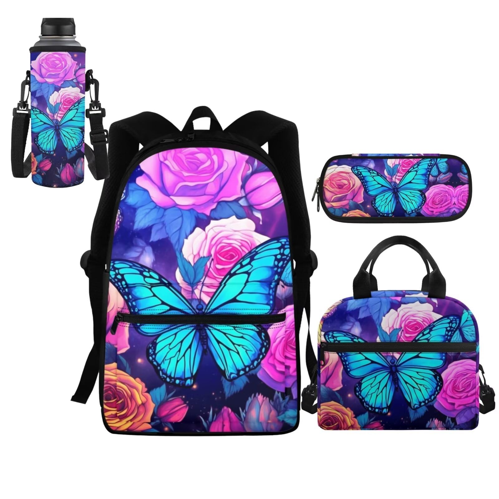 Butterfly Backpack Set for Girls - Pink Style-image-71349460-4423-4741-b9bb-514e611522ba-92547