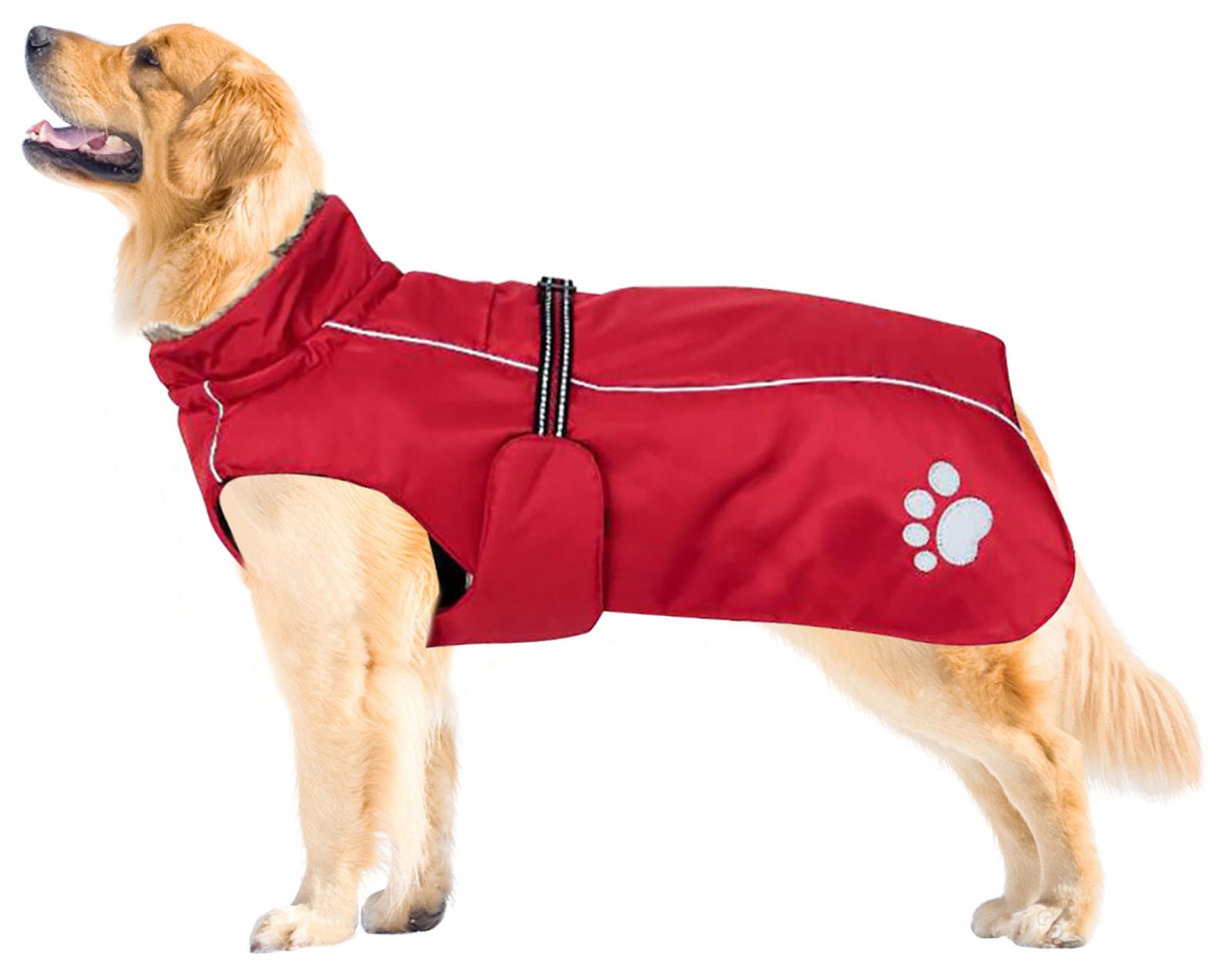 Waterproof Dog Winter Coat - Red Small-image-5e5eaa36-f156-4db7-9552-2f61f40e5029-121730