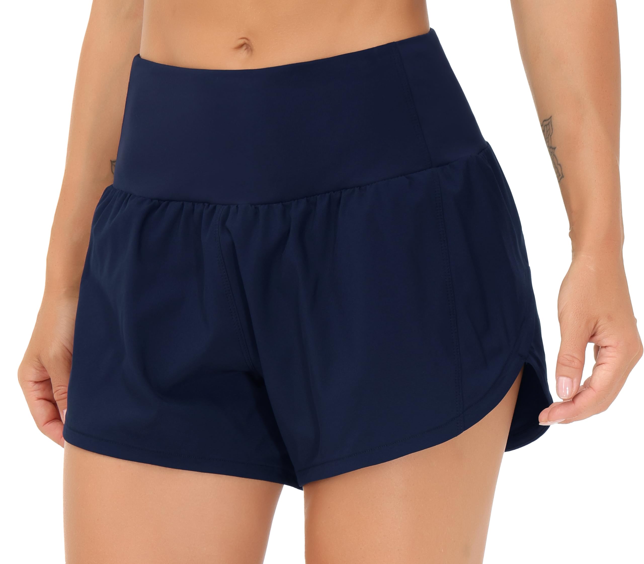 Women's 2-in-1 Running Shorts - Blue-image-75e38909-0449-4f4f-8306-7fd7e0f96f65-90674