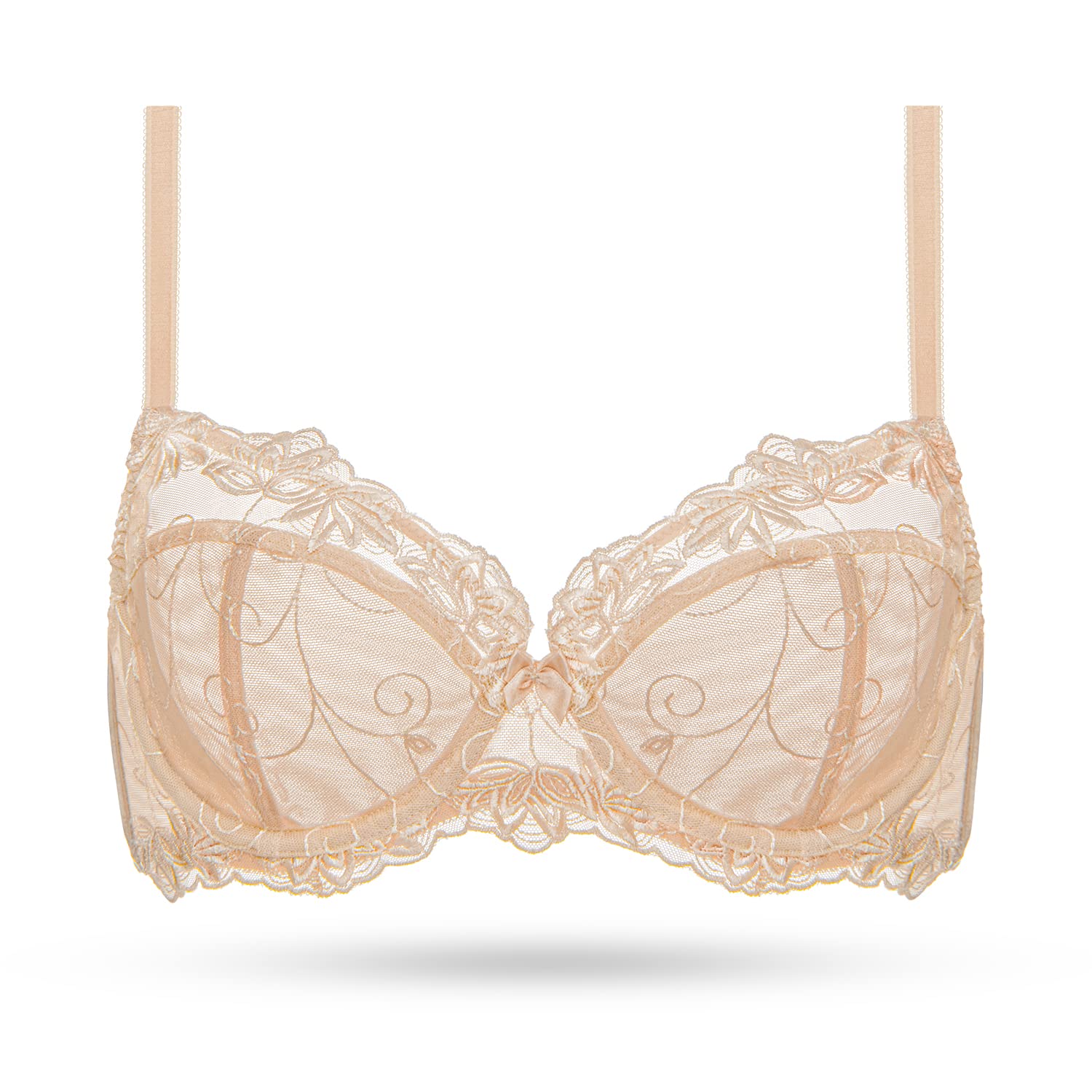 Lace Underwire Bra See Through - Nude 42C-image-b09c7113-e79d-4b27-bc06-8eb67943f521-105337