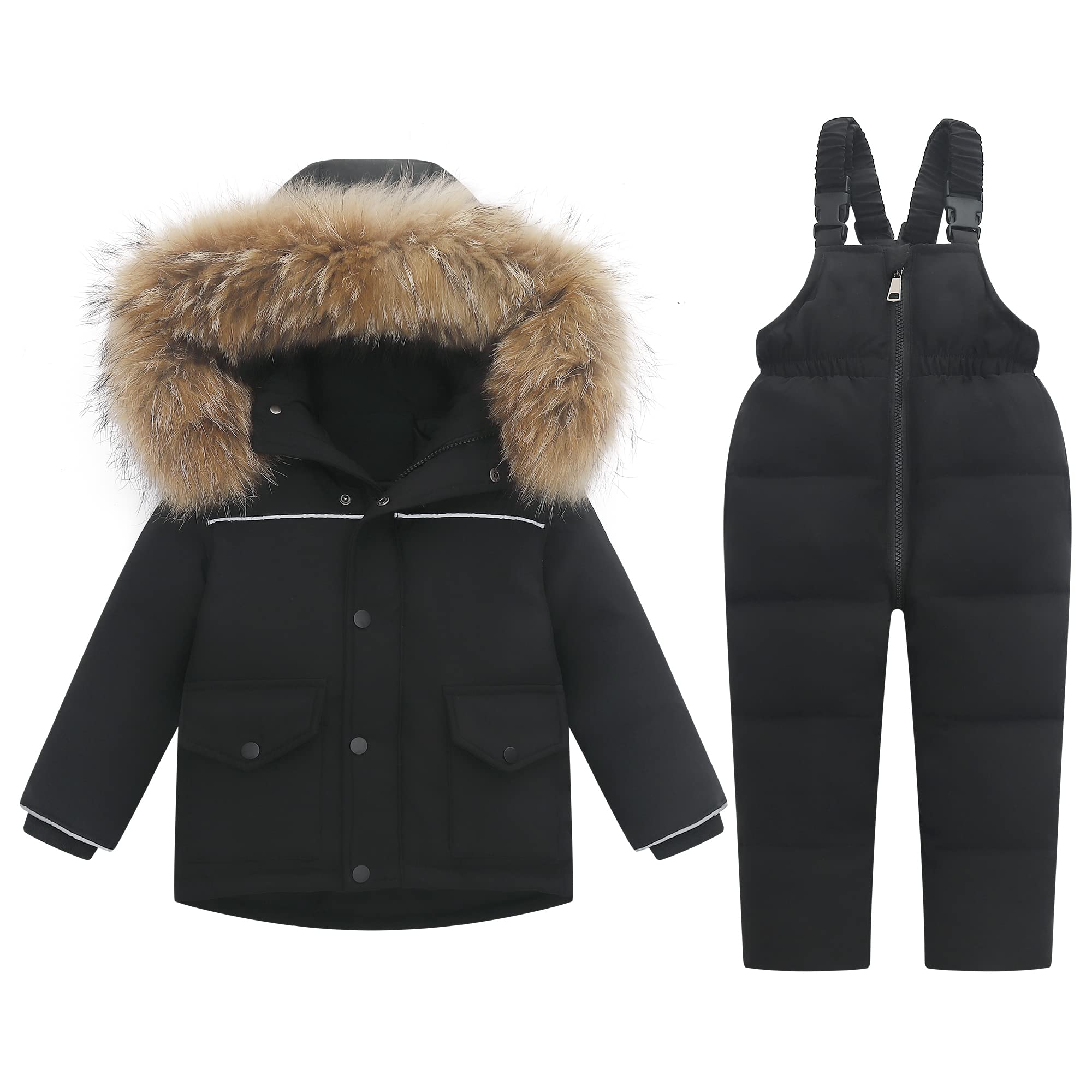Kids 2-Piece Ski Suit Set - Black 5-6 Years-image-a3a175c6-bd8f-44c0-89df-6bd4e427740d-112826