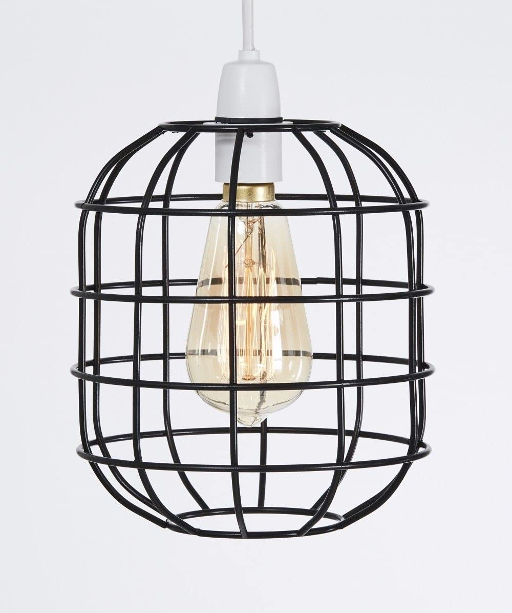 Retro Design Metal Wire Basket Cage Lamp Shade - Ceiling Pendant-image-f0dbfe02-2352-484b-aff3-e8661d02d03e-60444