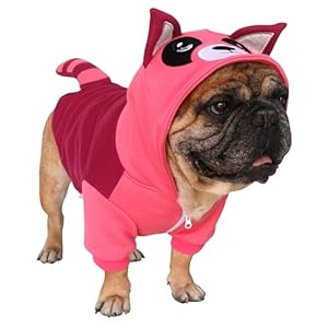 Dog Hoodie Costume - Red & Pink Raccoon Medium-image-fe6aa992-ac1c-43c5-8997-a57f7c500a08-121503