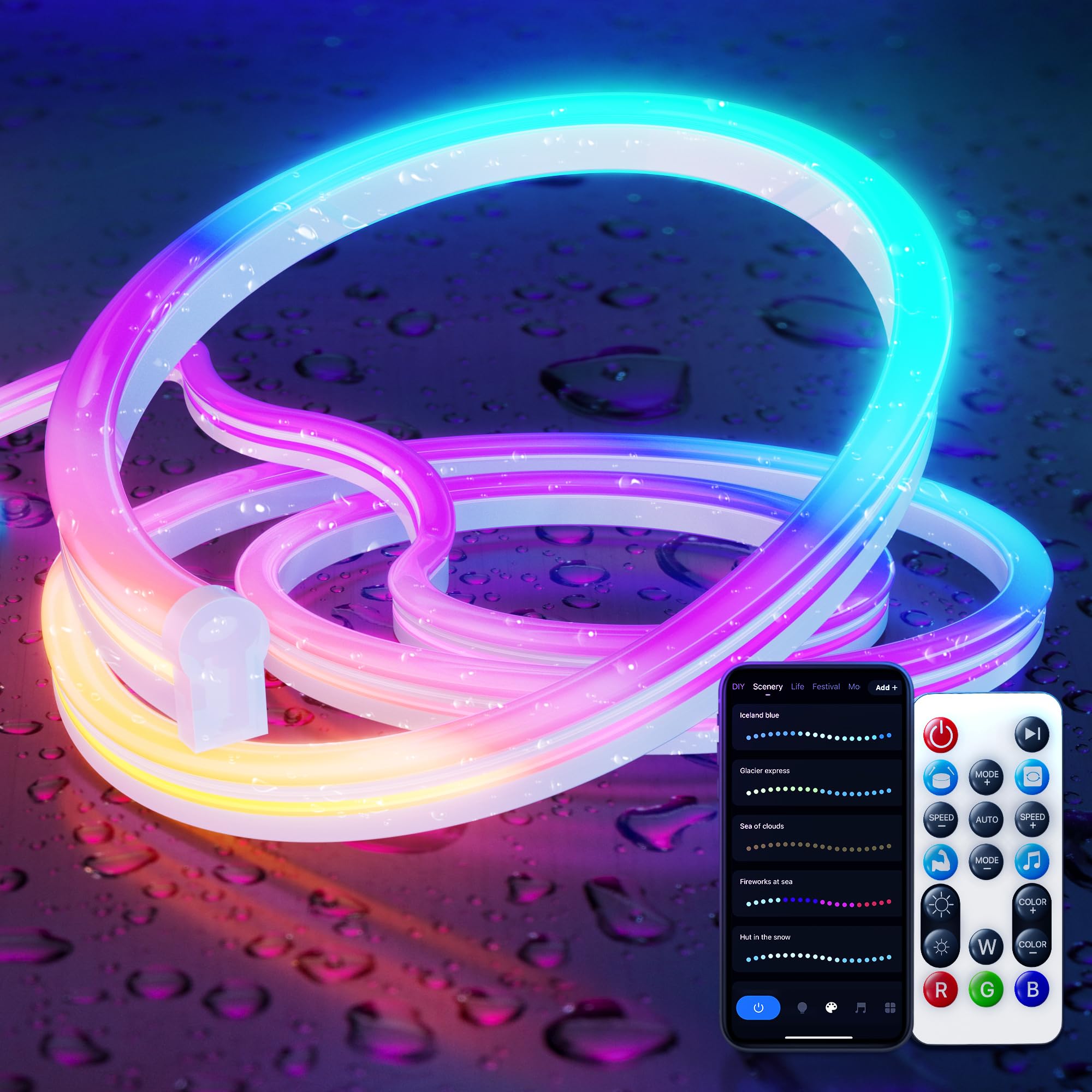 LPDISPLAY Smart Neon LED Light Strip RGB-IC 3m, 16Mil. Alexa 2.4Ghz-image-5cc683a1-00d7-4c4f-b371-e39236b65308-59518