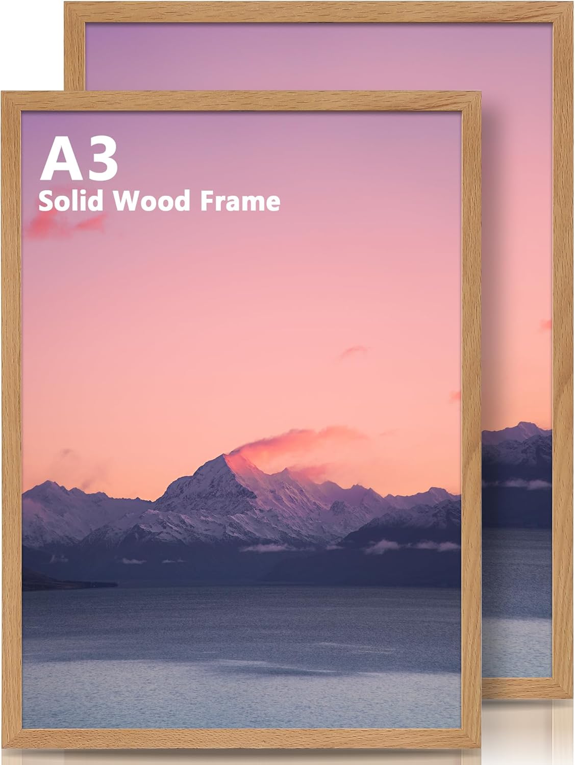 A3 Photo Frames with Mount - Oak 2 Pack-image-a797400c-2549-4f66-85fc-aab3487b96d4-2191