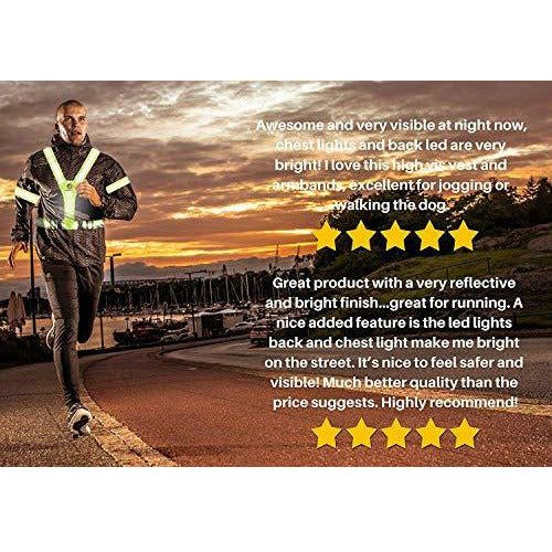 LUMEFIT High Visibility Vest Reflective Yellow Running Vests With
