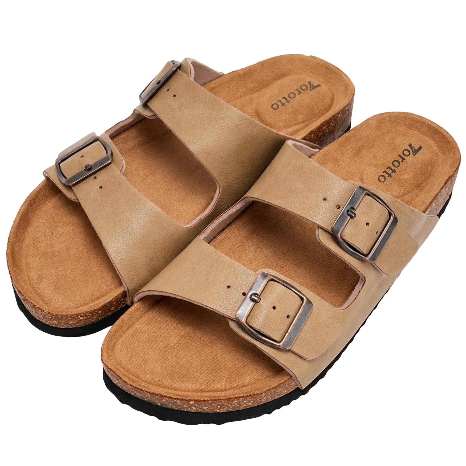 Women's Cork Footbed Sandals - Apricot UK 8.5-image-44d52122-a887-43b8-868c-c80f250e7385-118892