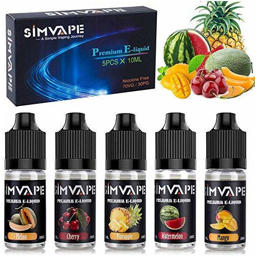E Liquid 5x10ml,Vape Liquid For E Cigarettes Starter Kit/Vape Pen/Mod,SIM