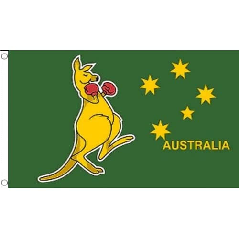 Boxing Kangaroo Flag 100D Polyester - Boxing Kangaroo 5x8 ft-image-2784665a-1c8b-4422-91f7-904ea83e240e-111558