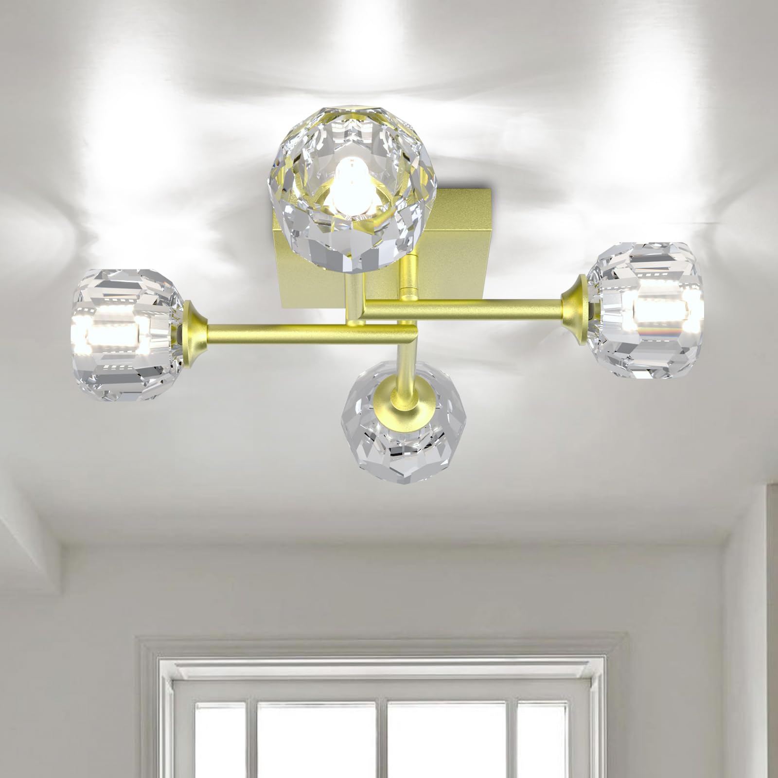 Sputnik Ceiling Light 4-Light Crystal - Gold-image-867a570e-a882-4878-a63b-a60ca4cd2670-110047