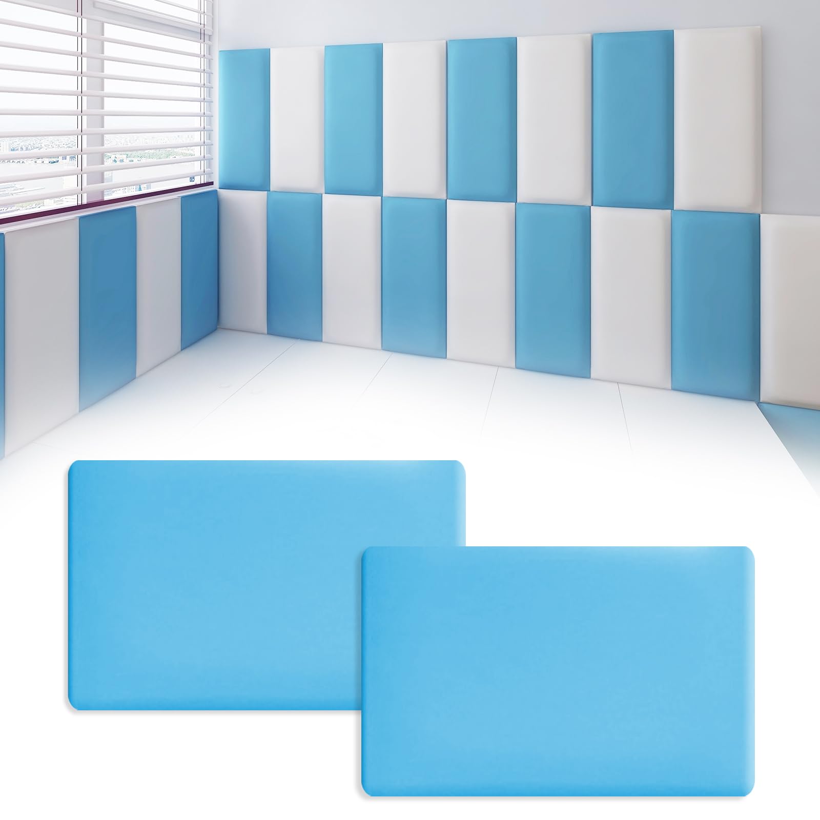 Anti-Collision Wall Cushion Panels - Sky Blue 40x30cm-image-c15f867a-043f-4dc4-bd48-e02183615bba-88320
