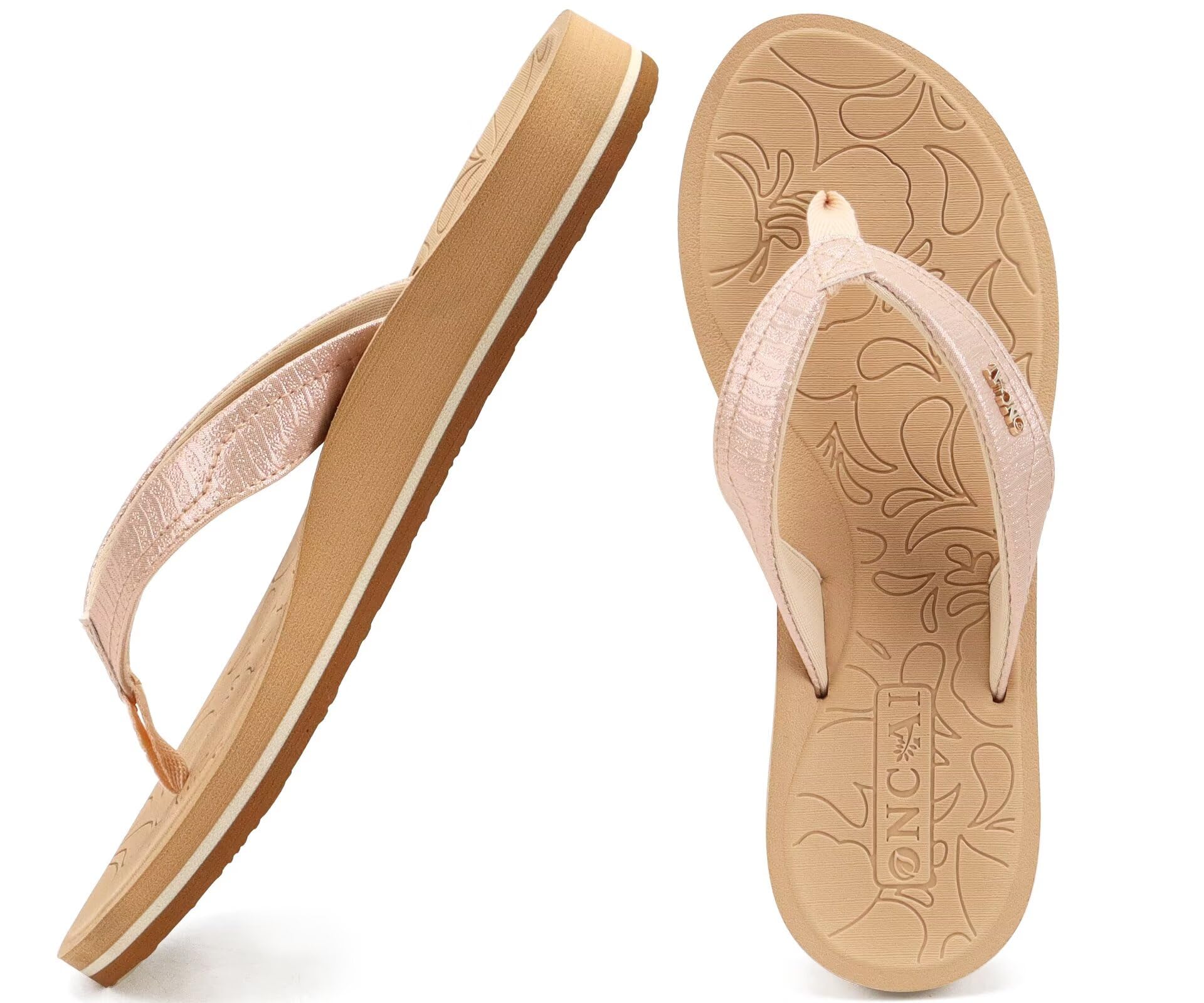 Women's Flip Flops Yoga Mat - Beige UK 9-image-594ffbeb-1d46-4f02-826a-7cd700d4174b-104467