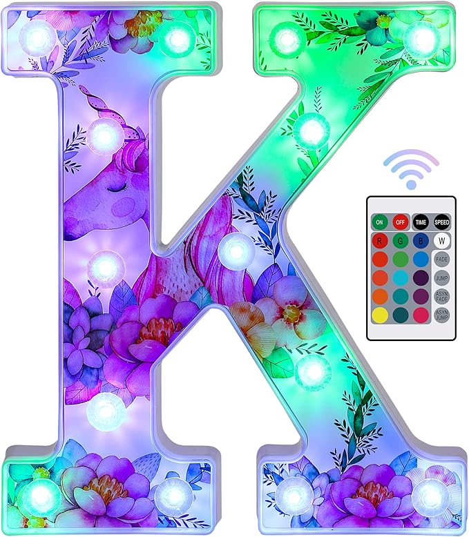 LED Unicorn Letter Light - K-image-c53220d6-8429-4e0a-905f-d9c57094fb29-66673