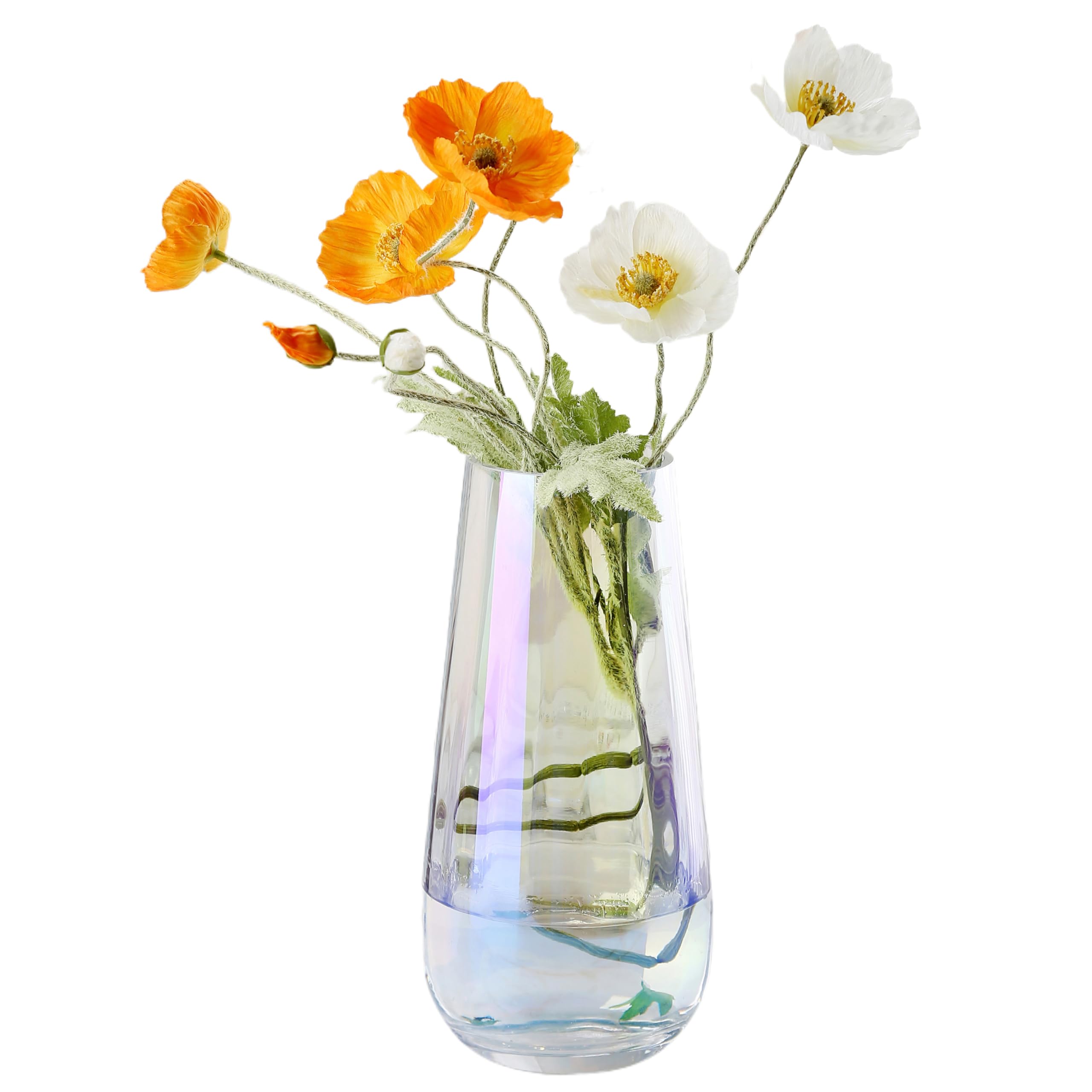 Crystal Glass Vase Tear Drop Design - Irised H-25CM-image-50c0c0d2-e5e6-4b46-a5e6-660aadba8922-110523