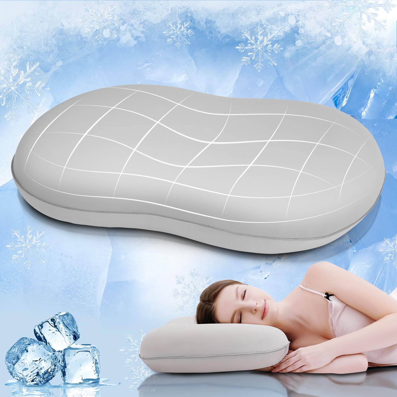 Memory Foam Cooling Pillow - 40x60cm-image-276b4775-3aea-4145-9309-2cd149c87dd5-83947