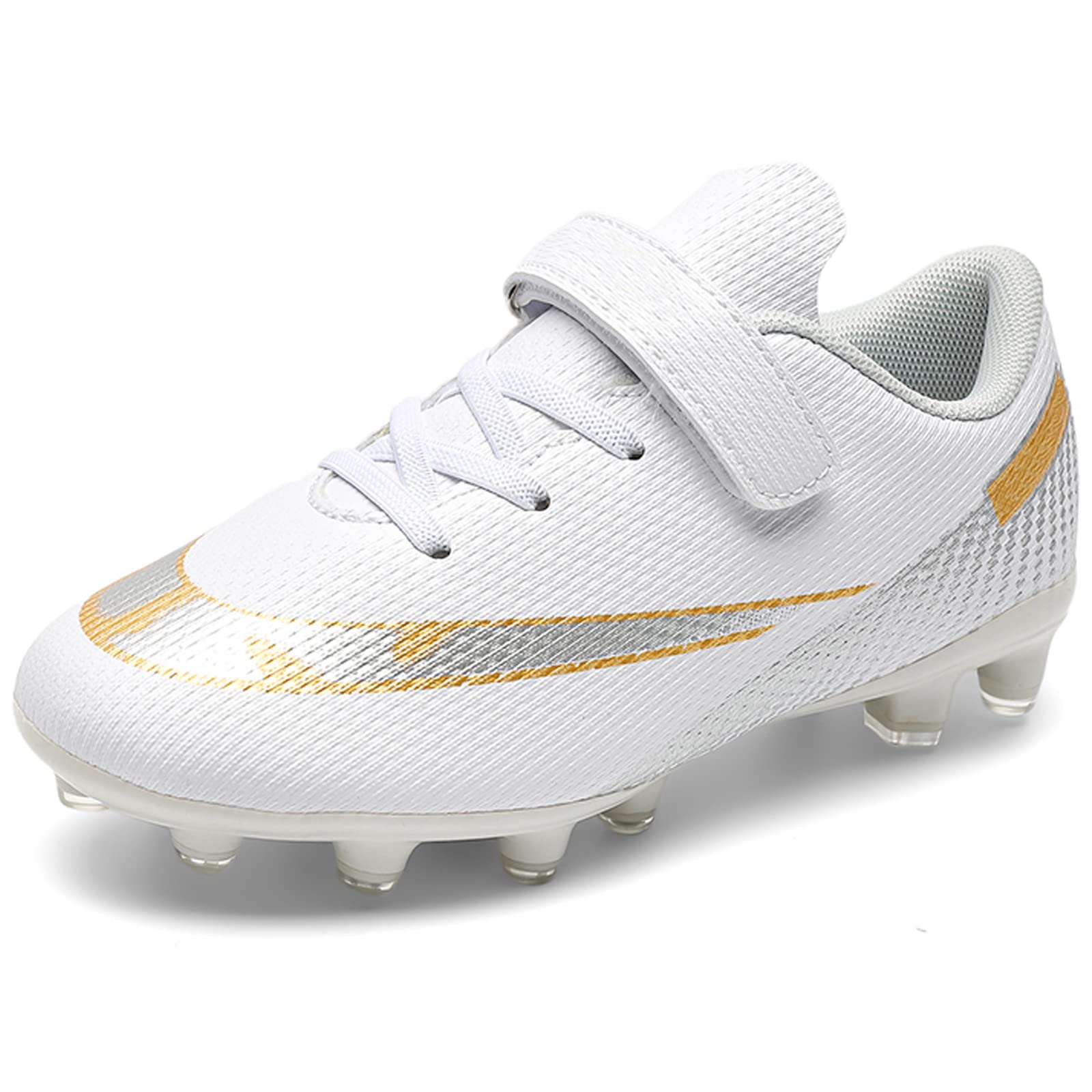 Boys' Astro Turf Football Boots - White 12 UK Child-image-f549f041-4f21-40d6-ab6d-3a0863e126f0-80507