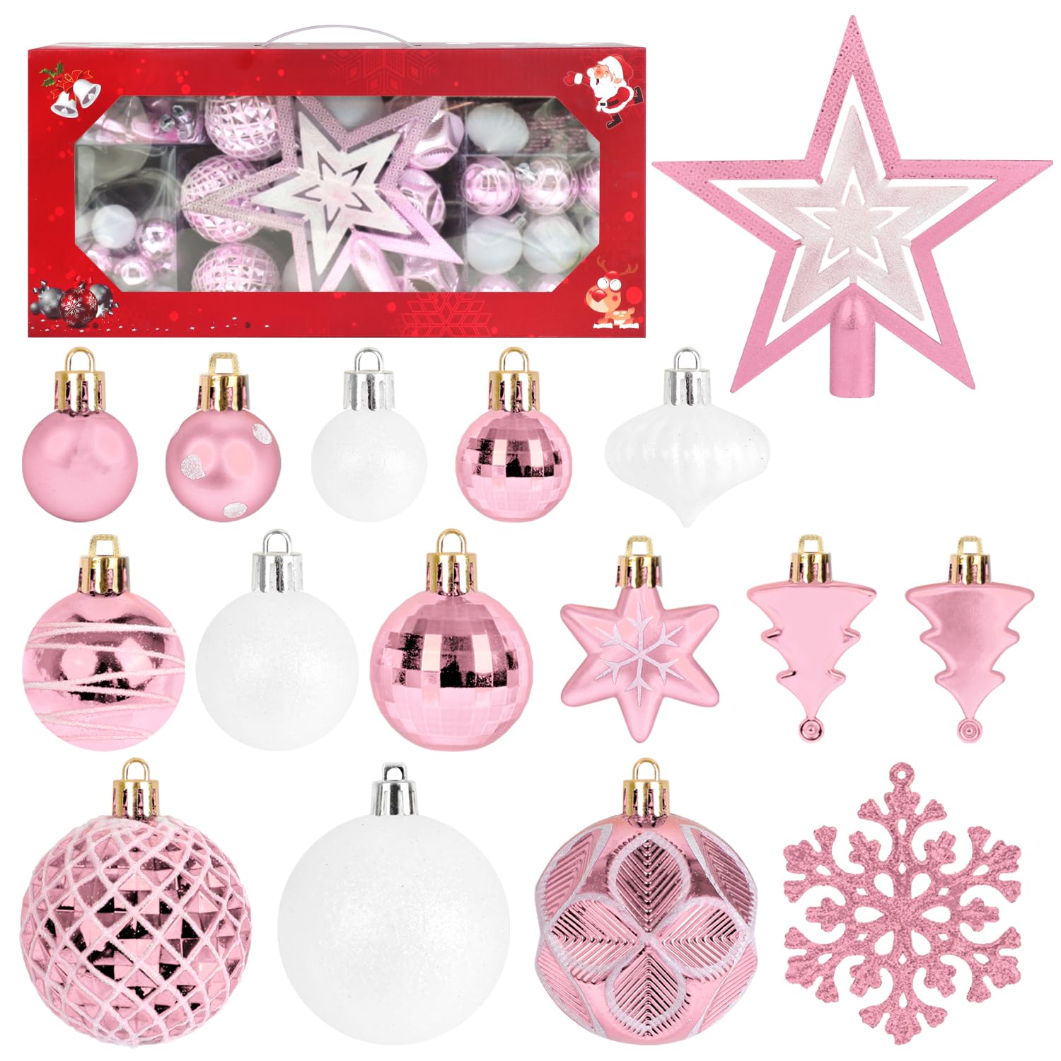 ZALAON Pcs Babubles, Inch Balls Decoration 105 1.2/1.5/2/2.3 Red/White-image-64b5cf3e-e5a5-4ac0-b23c-072c35d96638-56565