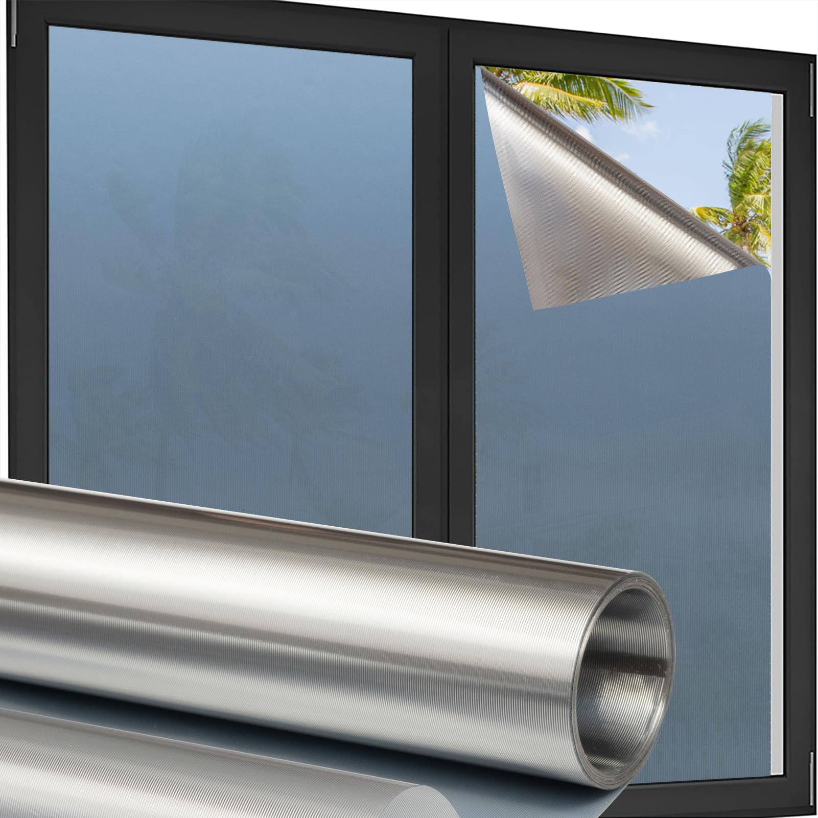 Opaque Window Film - Privacy Striped, Anti-UV, Heat Reflective, Silver Stripes, Easy Install, 44.5x200cm-image-b16cf6c9-6b50-4791-8fcf-8fd0c45696a4-70151