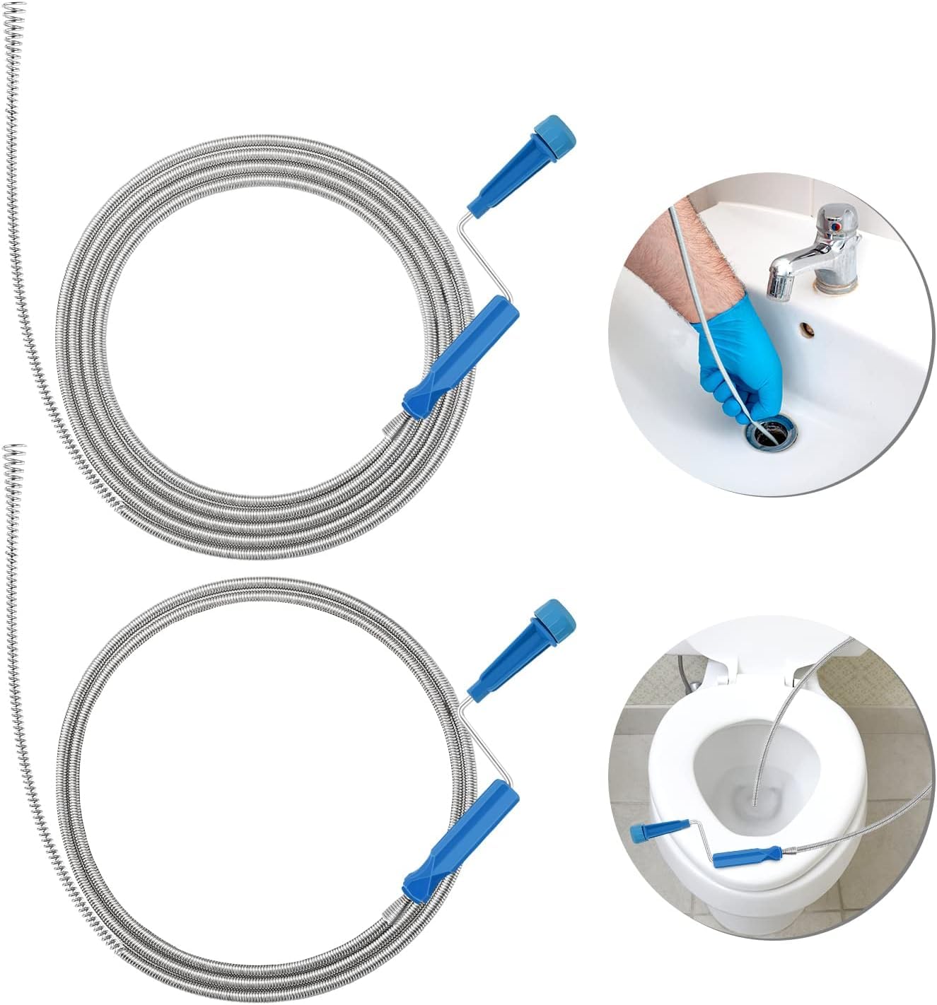 Professional Drain Unblocker and Kitchen Sink 3M 1.5M 2pcs Flexible-image-b1eaa754-13d7-4c36-87f3-0cbf63d112e1-63878