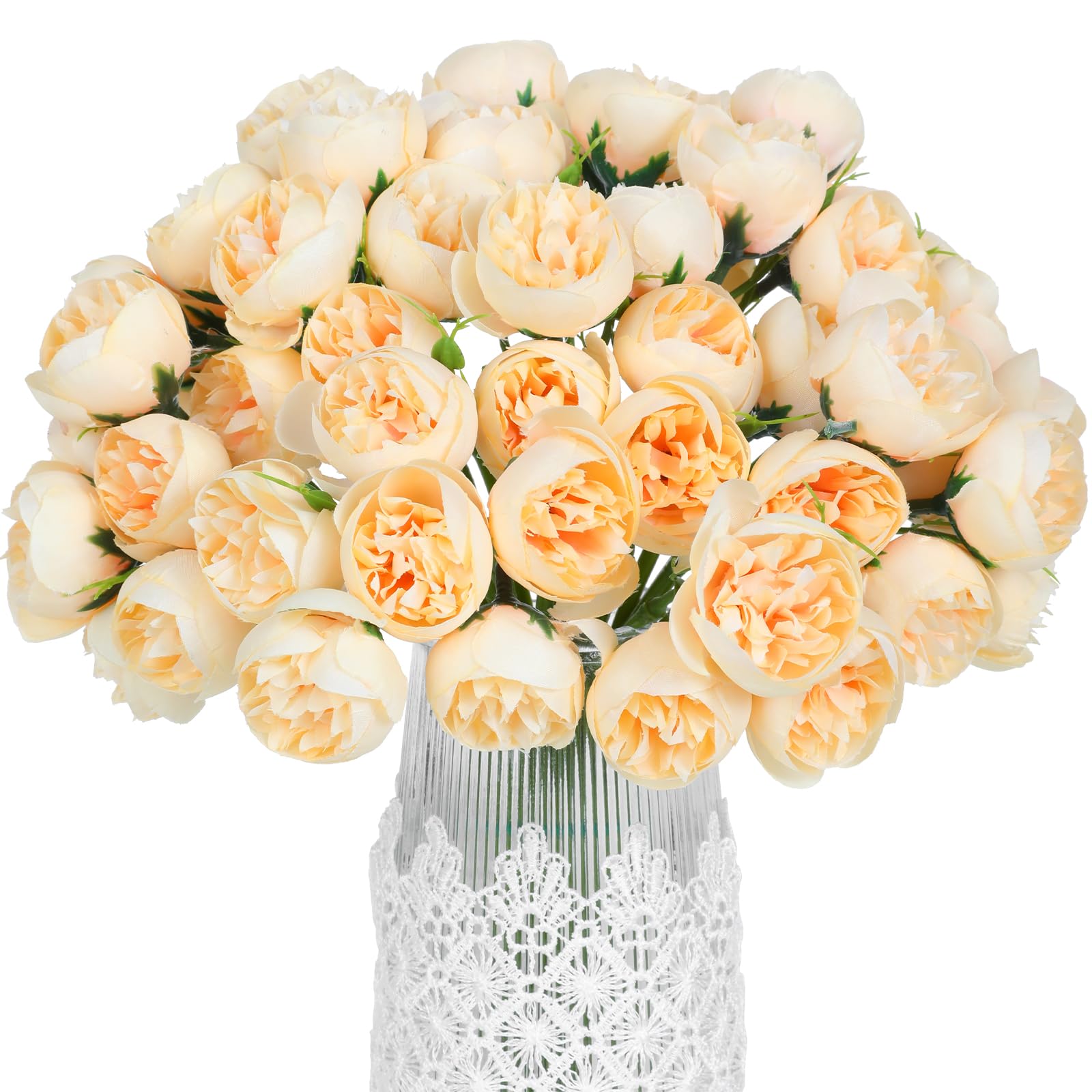 Vibrant Yellow Ranunculus Artificial Bouquet - 54 Silk Flowers-image-9dc37f2b-1c6c-42a5-9990-d97dac603abc-55655