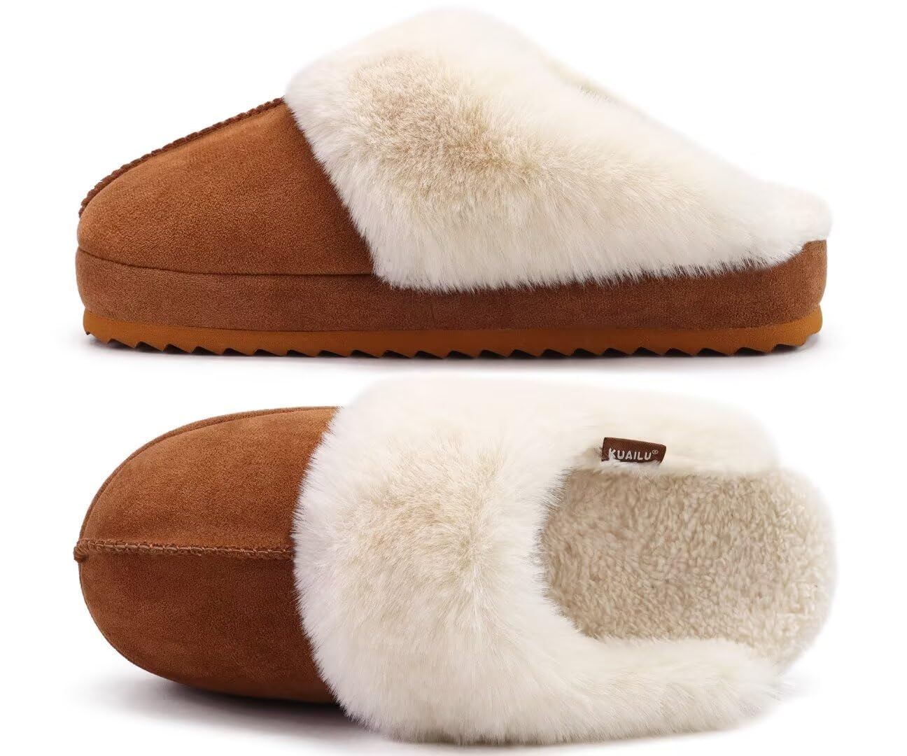 Women's Platform Slippers Memory Foam - Khaki UK 5-image-db342b78-637f-4e1b-a092-5436c2f78fc8-107645