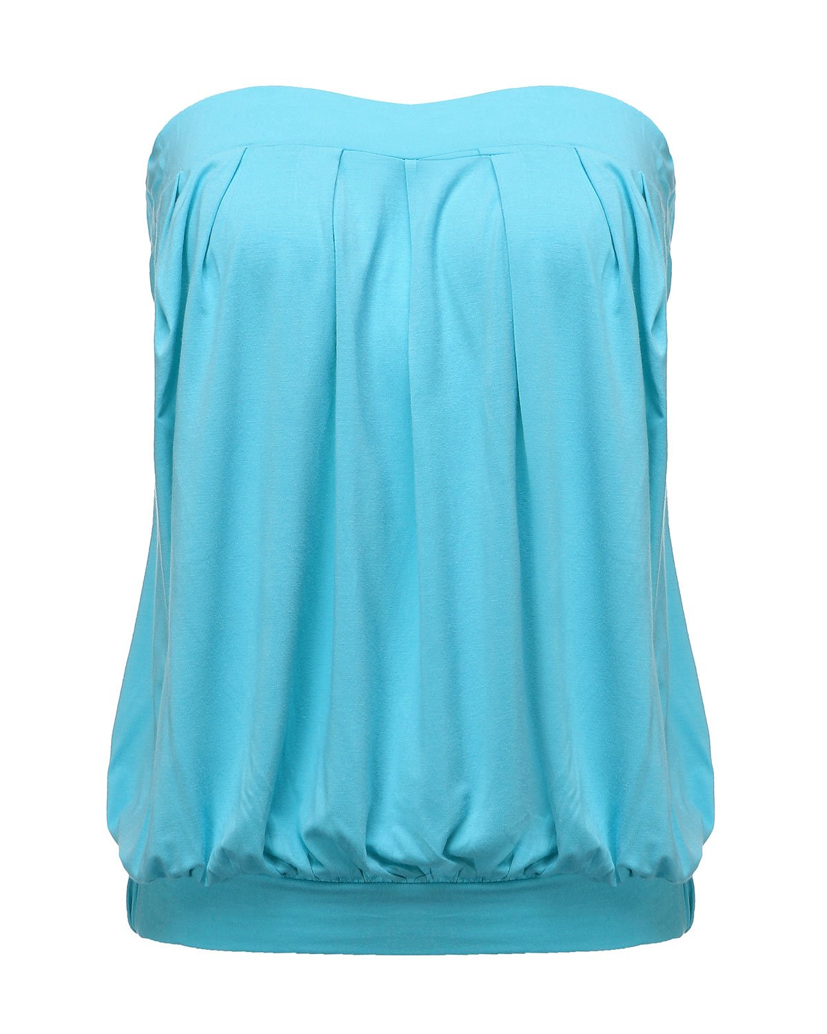 Women's Strapless Pleated Tube Top - Sky Blue 12-image-0721d776-736d-4a9e-a25a-95a246075b19-104638