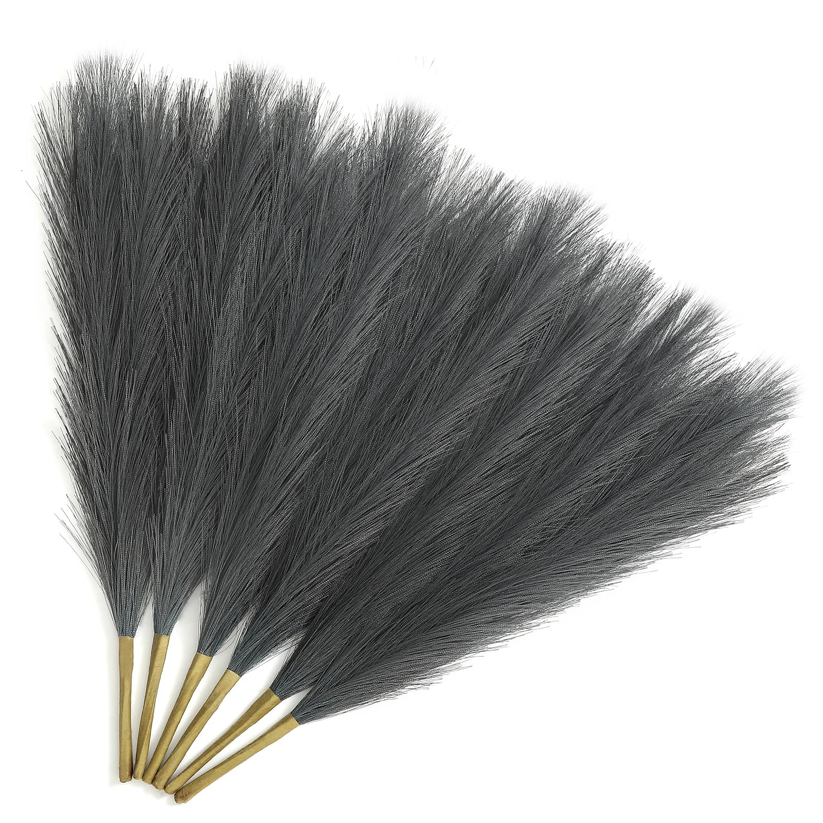 Elegant Faux Pampas Grass 45CM, 6PCS Set - Perfect for Home & Wedding Décor, Grey Blush Artificial Vase Filler-image-dc36723f-7110-49d6-9a33-fc2d63772c26-68692