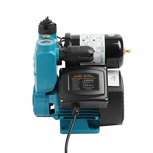 KATSU 151434 Waterdrukpomp, 150 W, automatische start met instelbare drukregeling, automatische zuigkracht, geschikt voor waterkranen voor huis en tuin