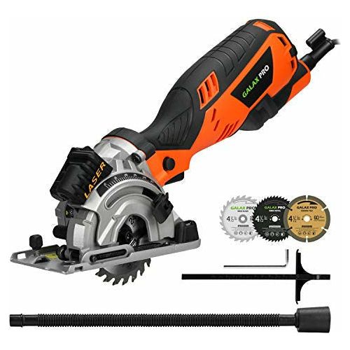 GALAX PRO Circular Saw, 600W 4500RPM Mini Circular Saw With Laser