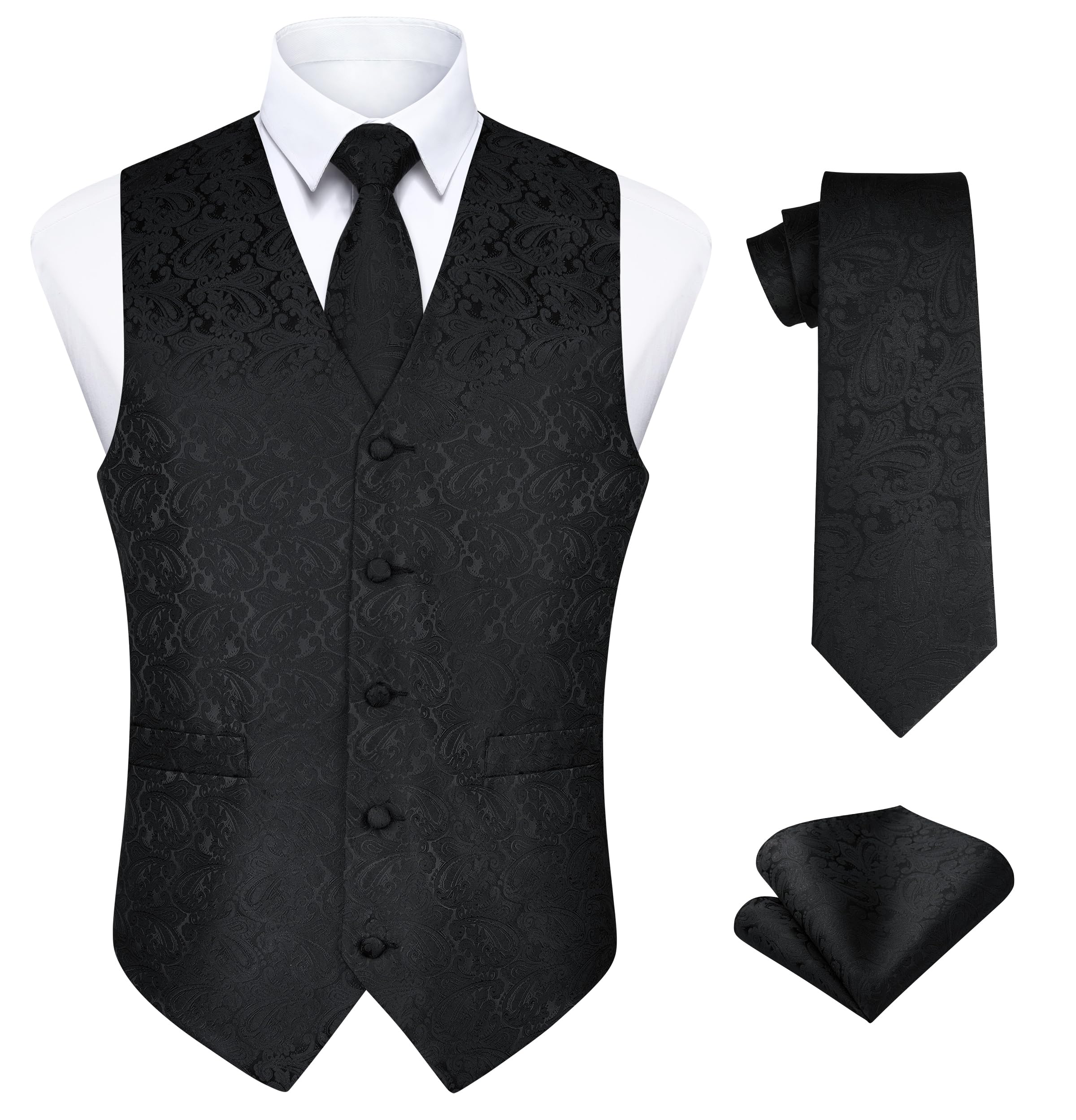 Men's Paisley Waistcoat Set - Black A XS-image-a7dd65a3-2ab4-4b26-abfa-04919c74c995-103437